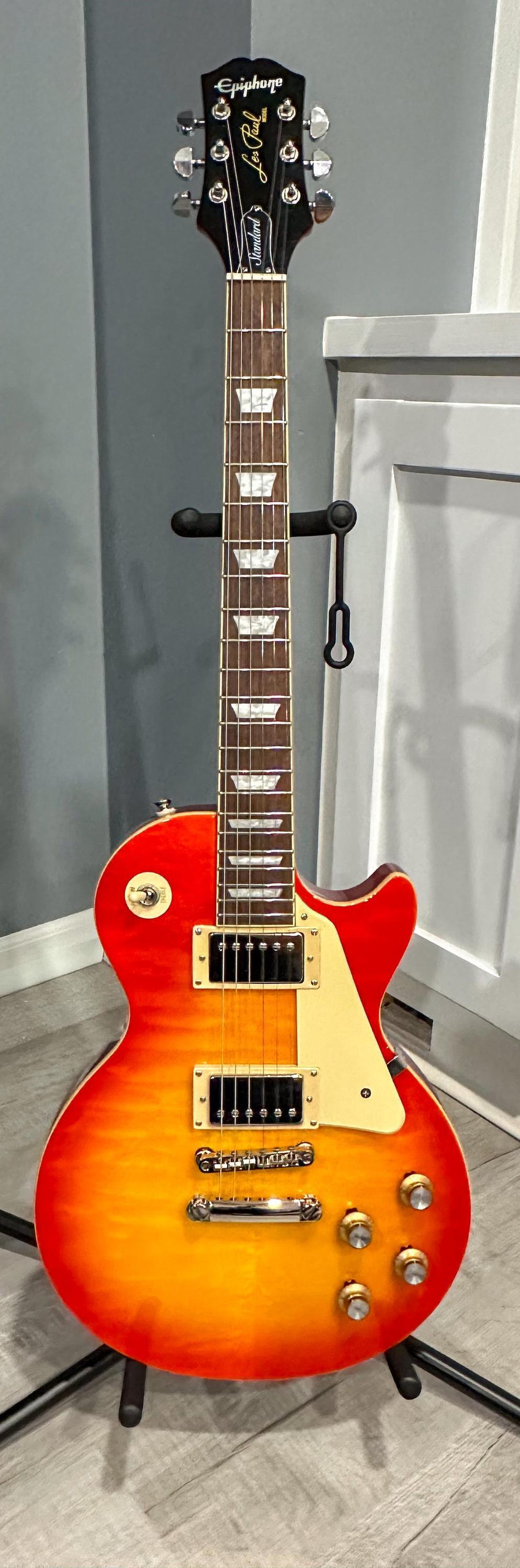 Used Epiphone Les Paul Standard '60s Quilt Top Limited-Edition Electric  Guitar Faded Cherry Sunburst