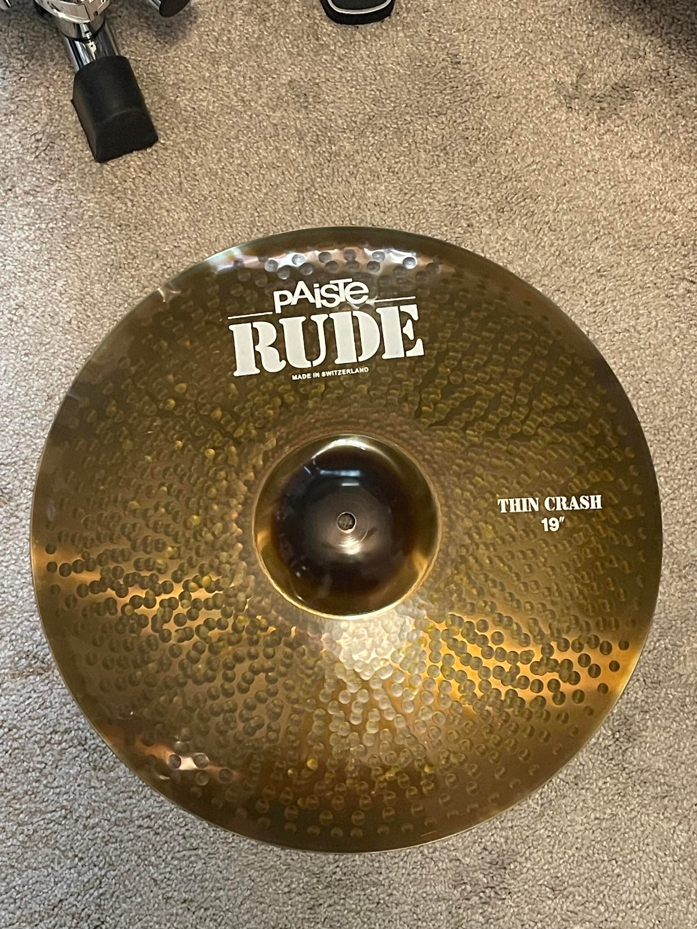 Used Paiste RUDE 19 Thin Crash-used | Gear Exchange