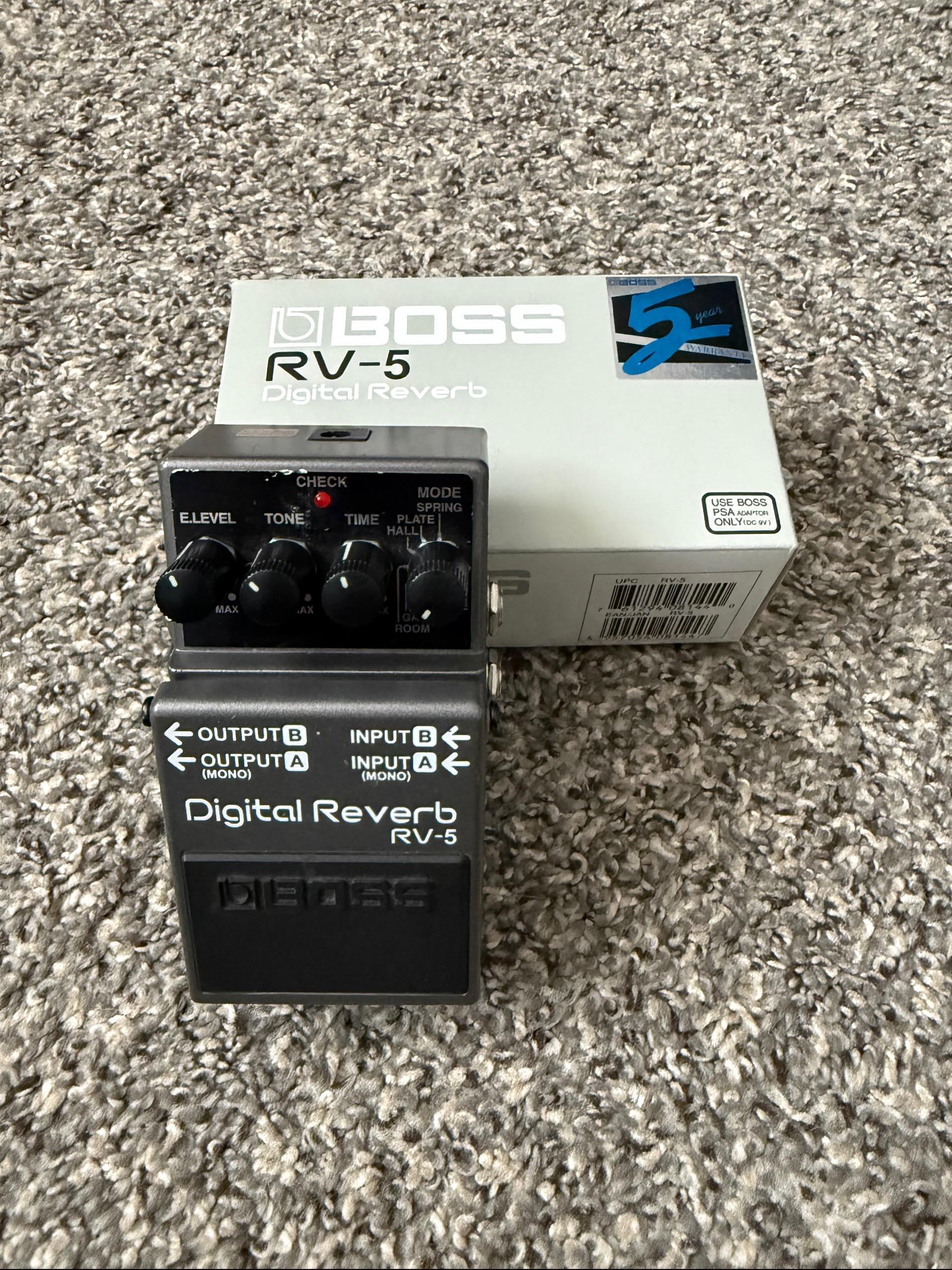Used Boss RV-5 Digital Reverb Pedal - Sweetwater's Gear Exchange