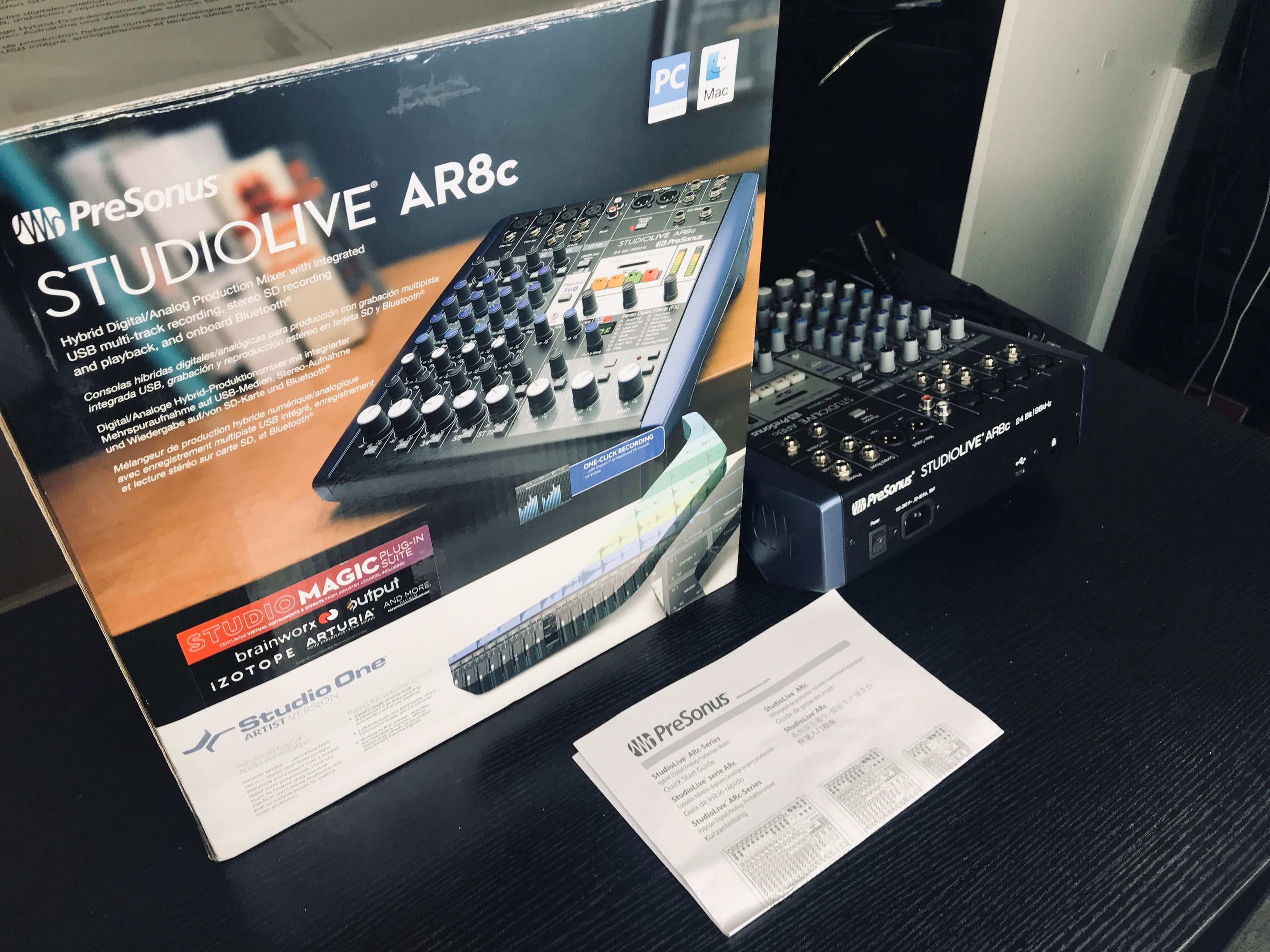 Used PreSonus AR8c 8-Channel Hybrid Digital StudioLive Mixer and Audio  Interface with Effects