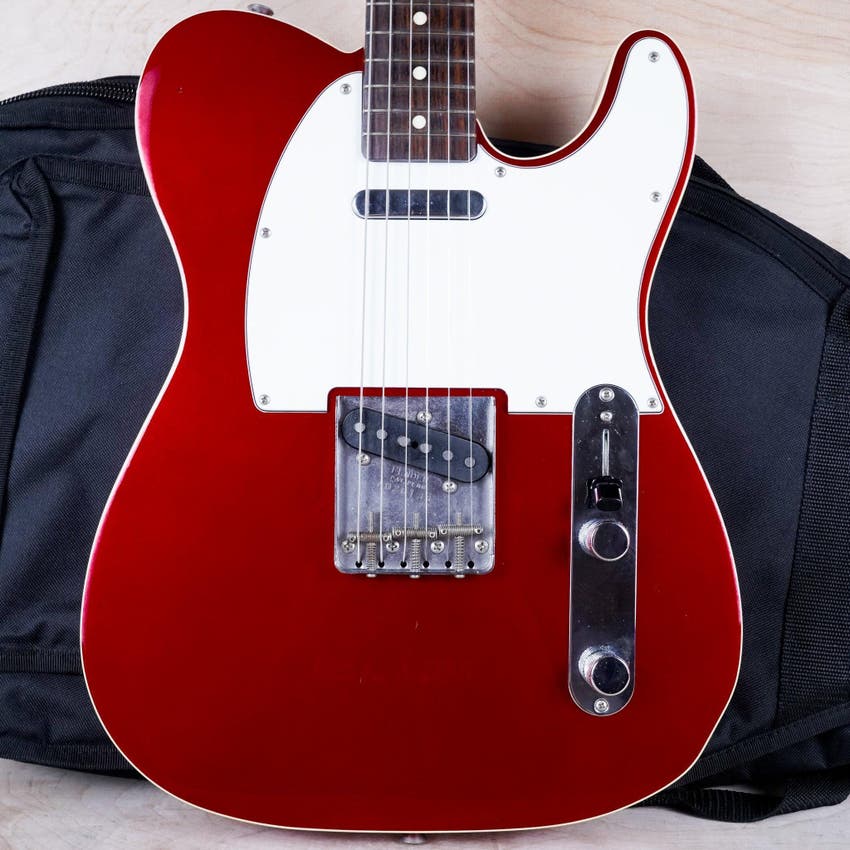 TL62B-TX Telecaster Custom '62 Reissue CIJ 1997 Candy Apple Red Double Bound USA Texas Special PUs w/ Bag