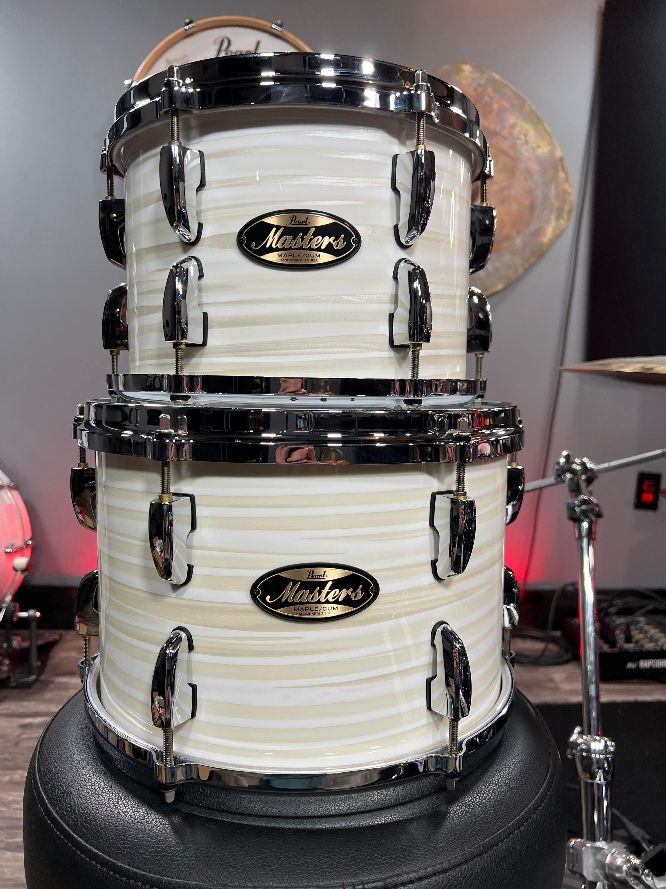 Used Pearl Masters Maple Gum Silver White - Sweetwater's Gear Exchange