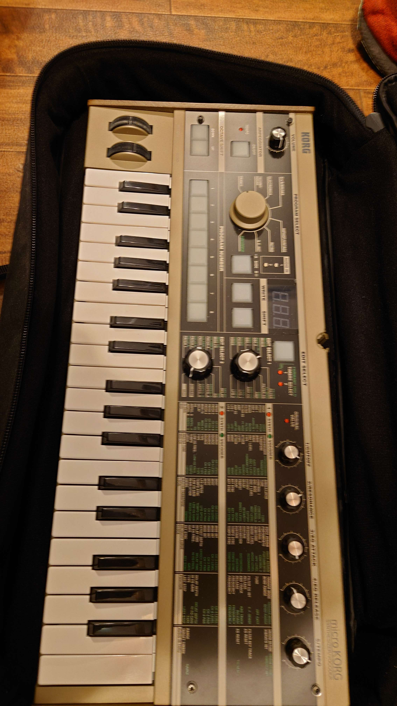 Used Korg microKORG Synthesizer with Vocoder