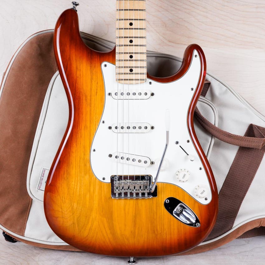 American Standard Stratocaster 2012 Sienna Sunburst Custom Shop Pickups w/ Bag