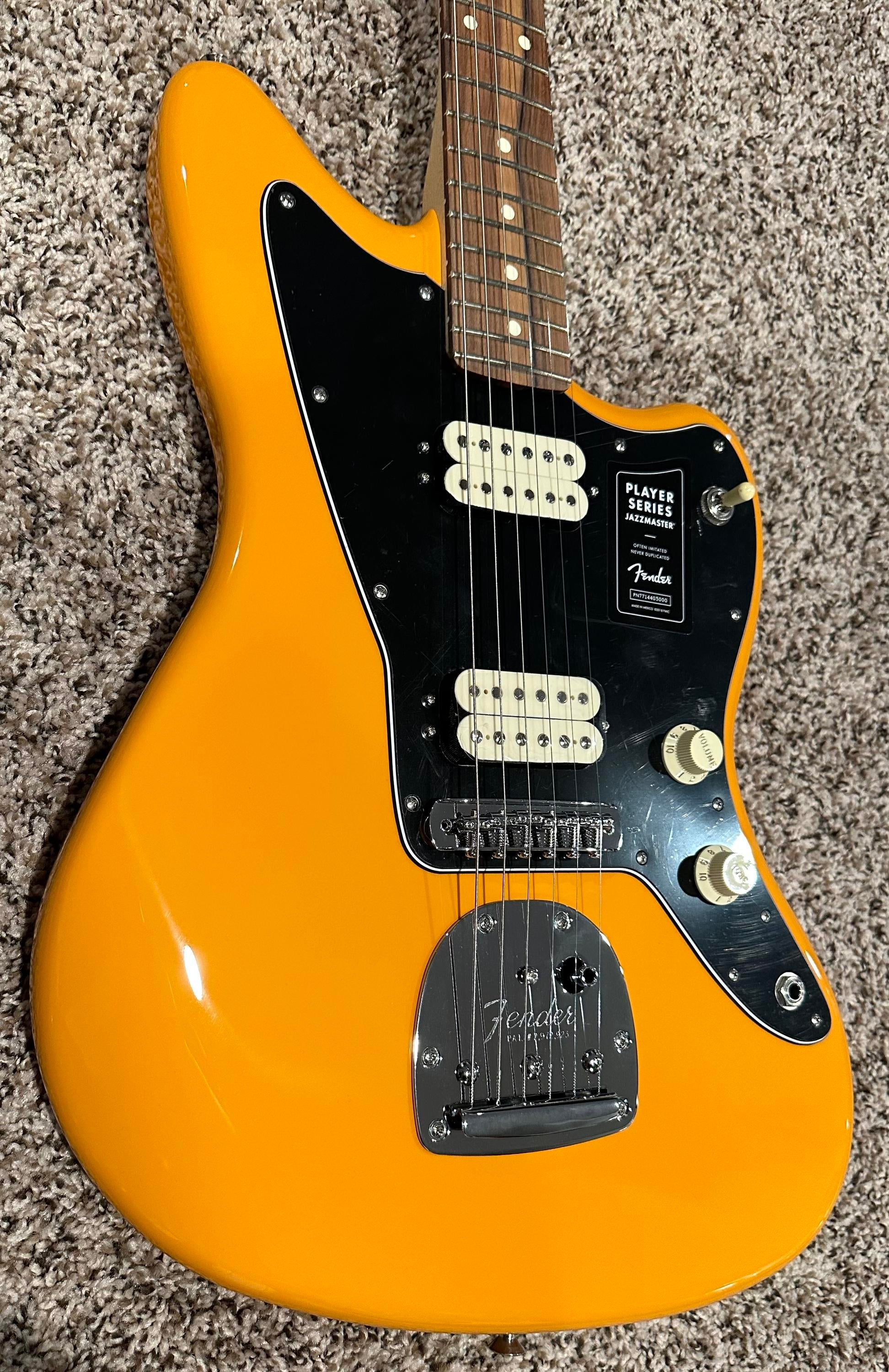 Used Fender Player Jazzmaster - Capri Orange - Sweetwater's Gear