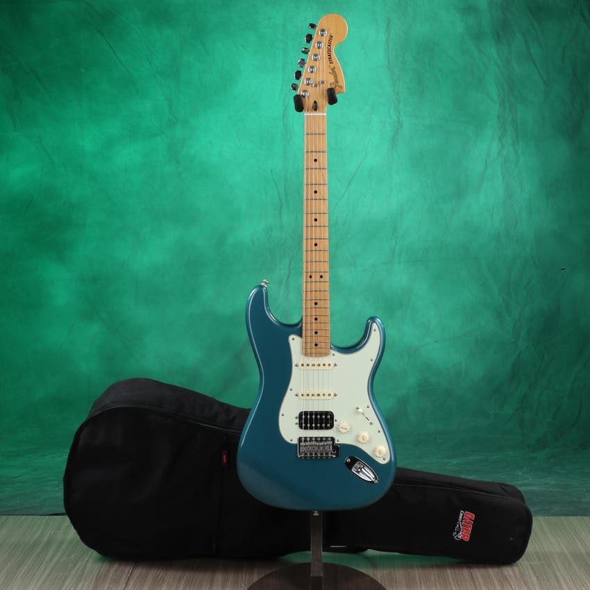 Deluxe Lone Star Stratocaster Electric Guitar with Bag - Ocean Turquoise