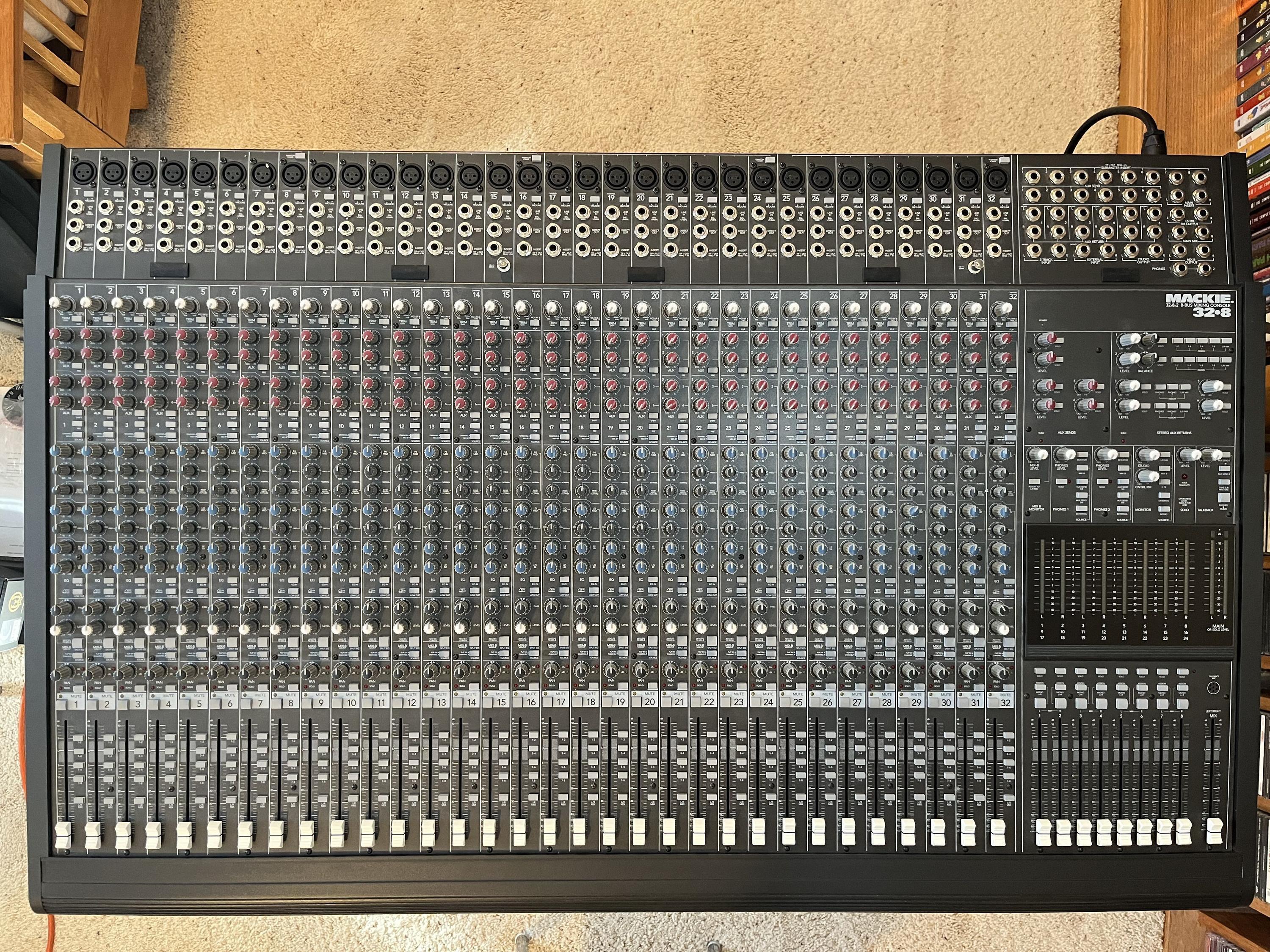 Used Mackie 32x8: 8 Bus Recording/PA Console