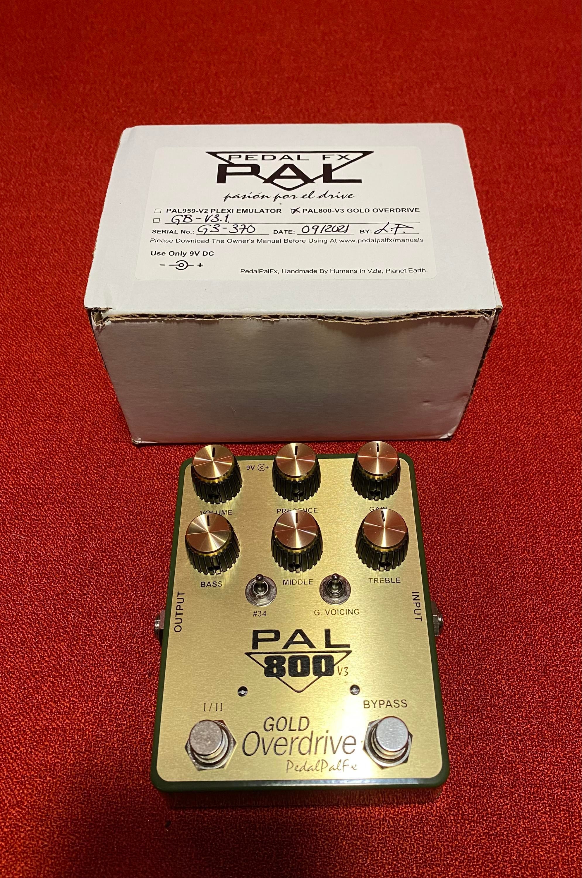 PedalPalFx PAL800-V3 GOLD SLASH #34 MOD - ホビー・楽器・アート