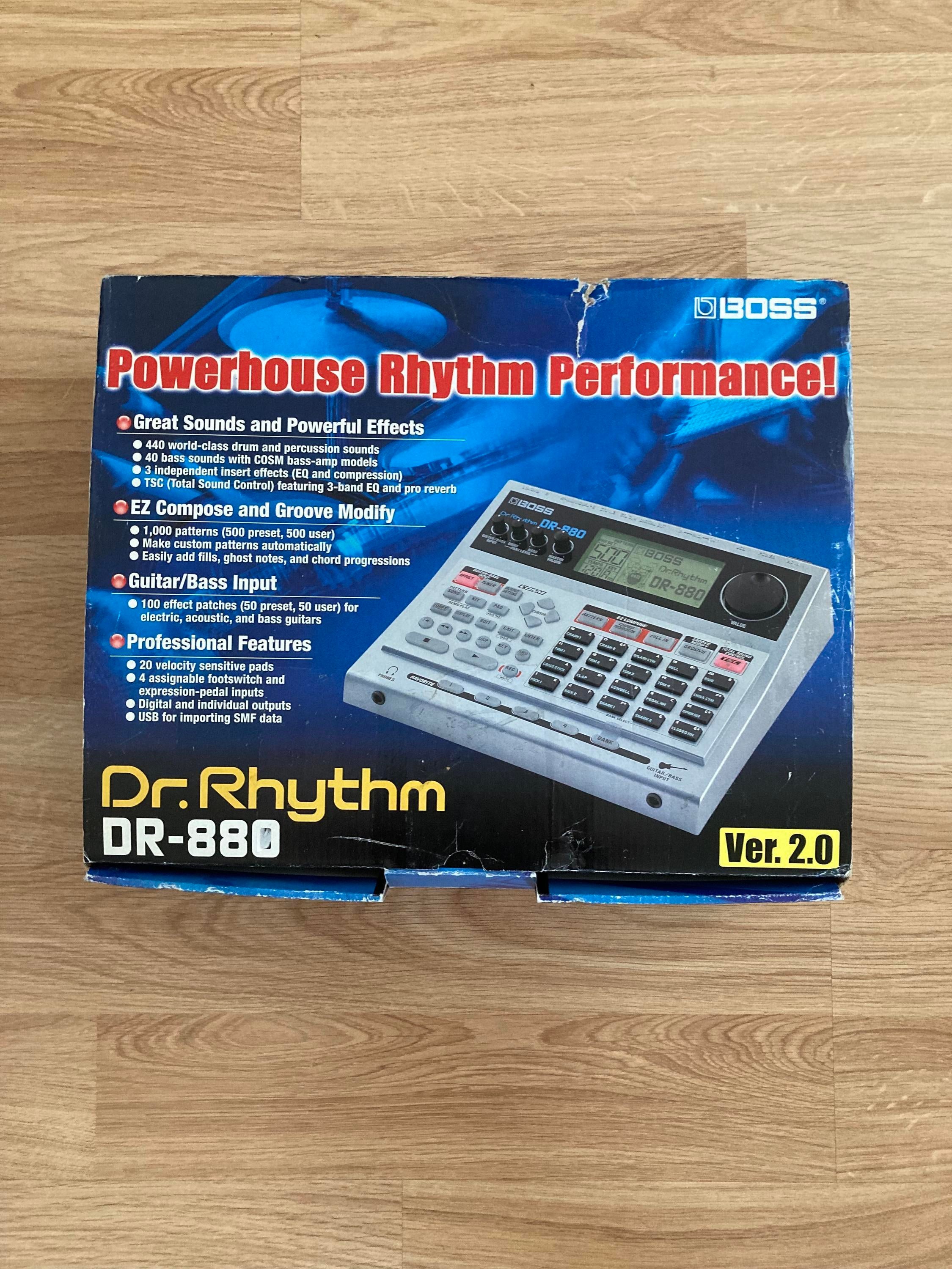 Used Boss DR880 Dr. Rhythm drum machine w/ - Sweetwater's Gear