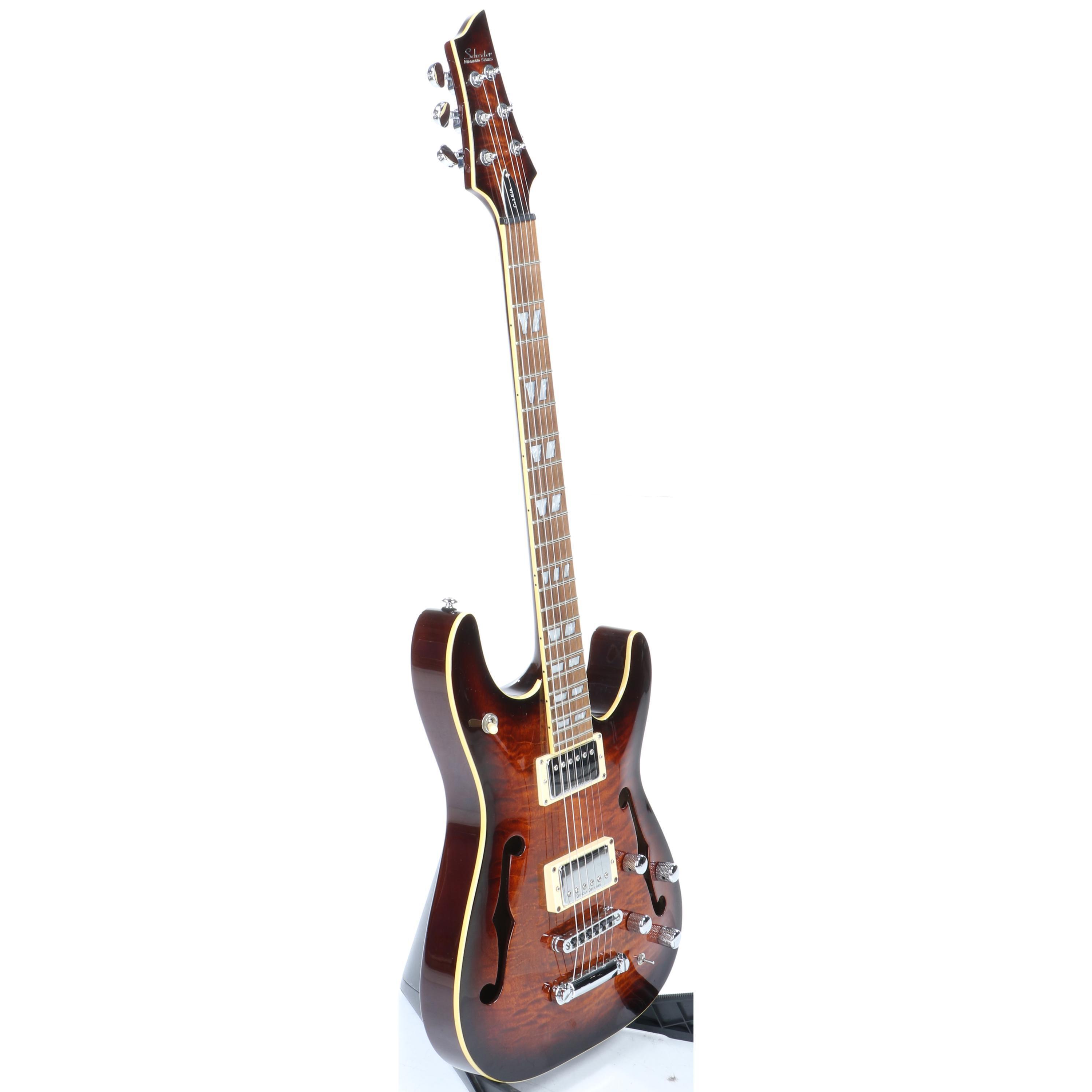 Used Schecter C-1 E/A Semi-Hollowbody Electric Guitar