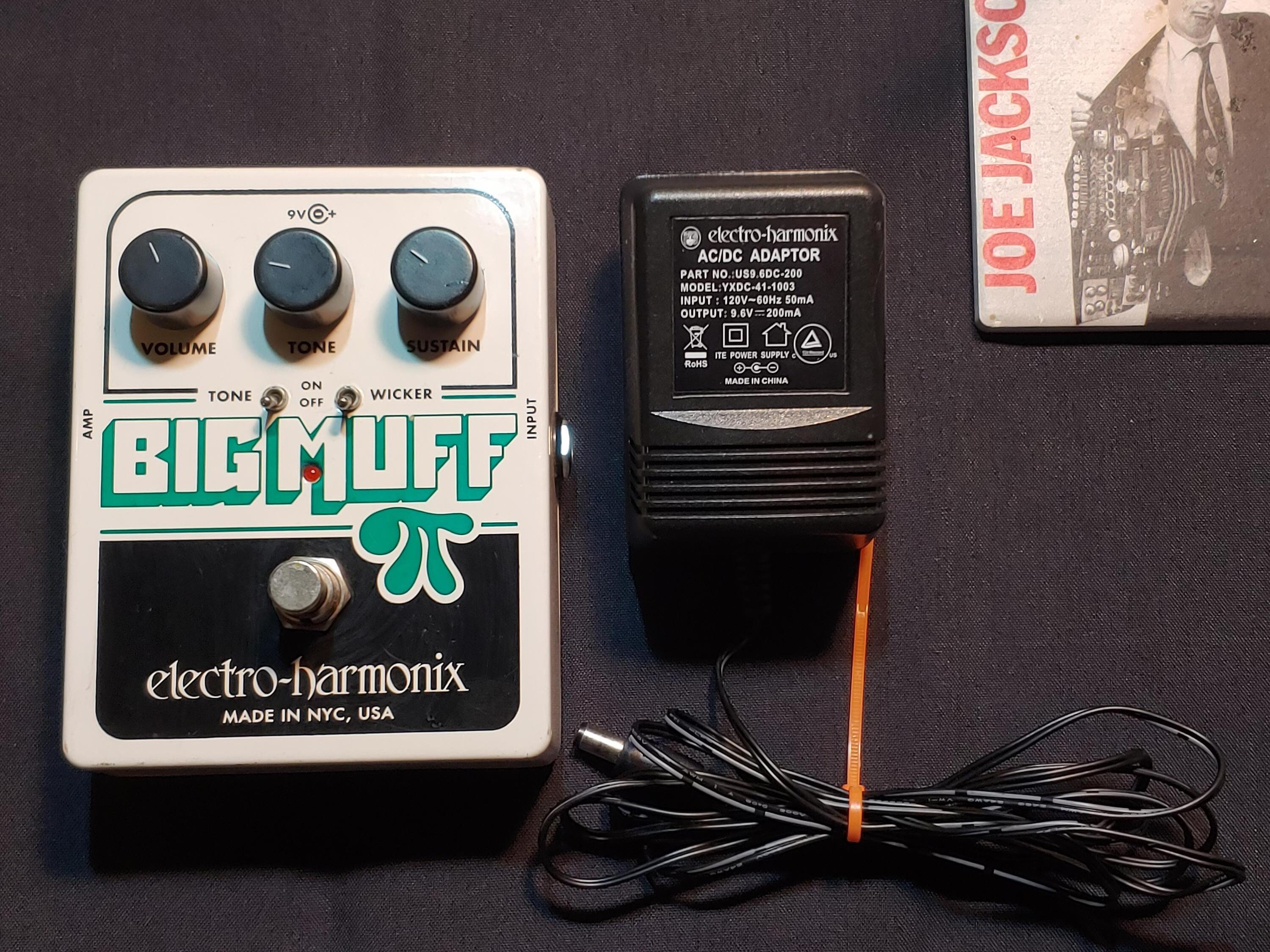 Used Electro-Harmonix Big Muff Pi with Tone Wicker Fuzz Pedal