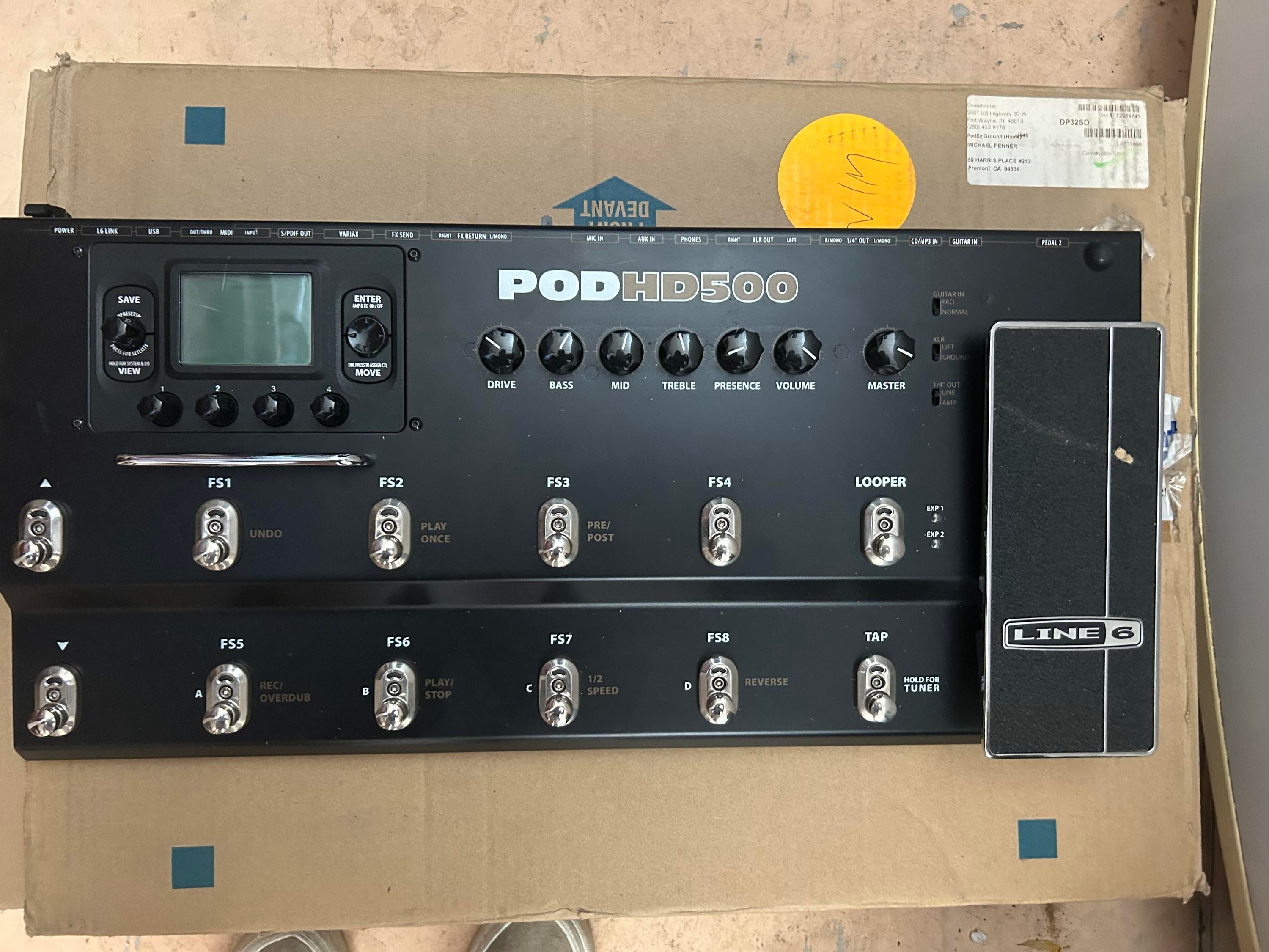 Used Line 6 POD HD500 Multi-Effect and Amp - Sweetwater's Gear