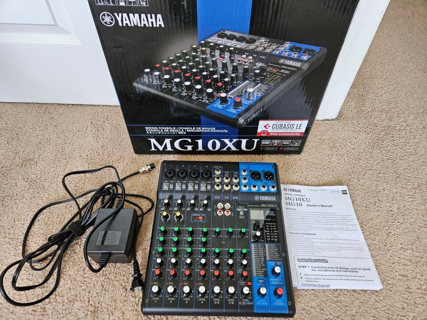 Used Yamaha MG10XU 10-channel Mixer with USB and FX