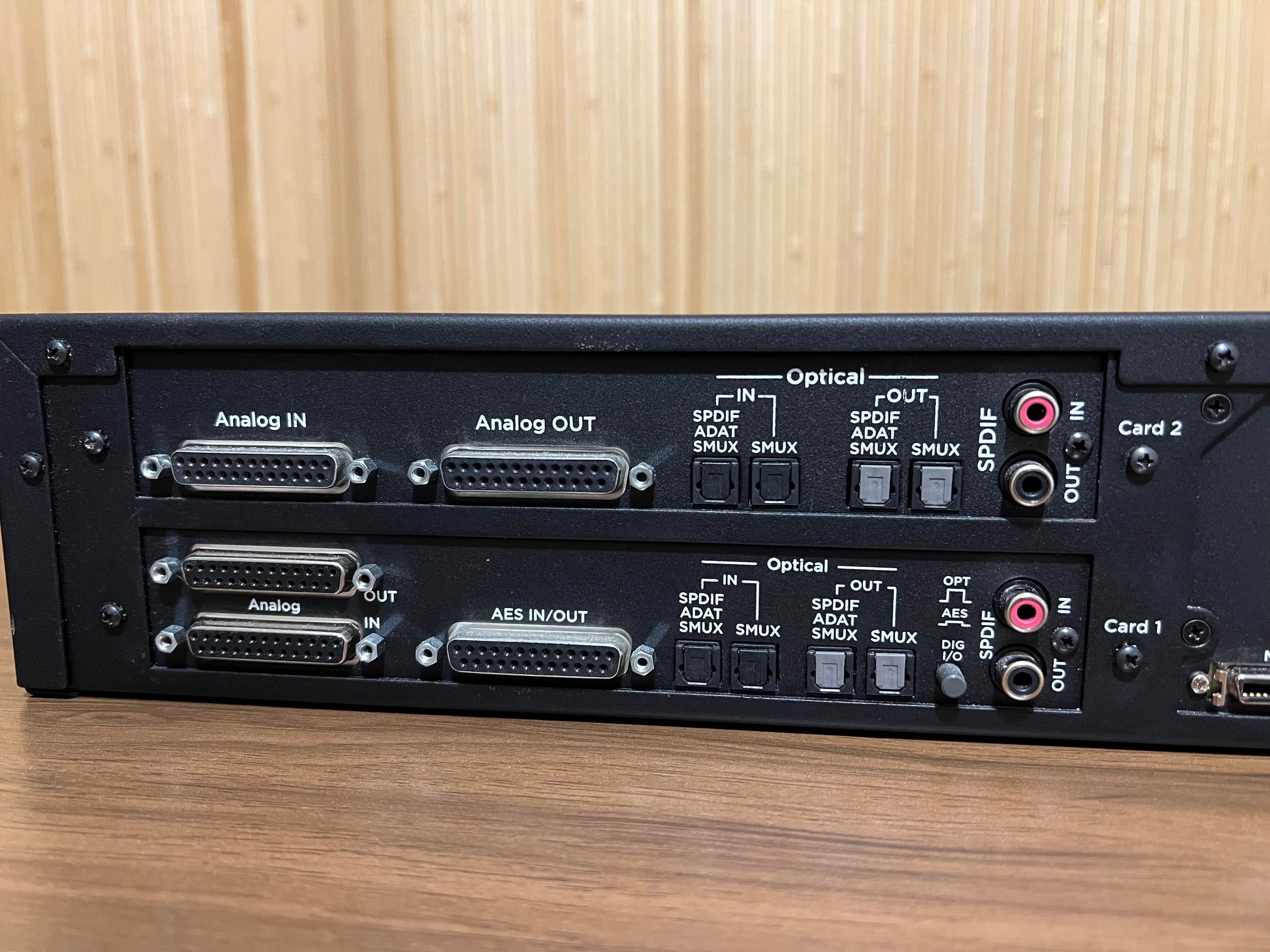 Used Apogee Symphony I/O 32-Channel (16 Analog + 16 Digital) - TWO 8x8x8  Analog/ADAT cards - AD DA Converter & PTHD HDX Interface