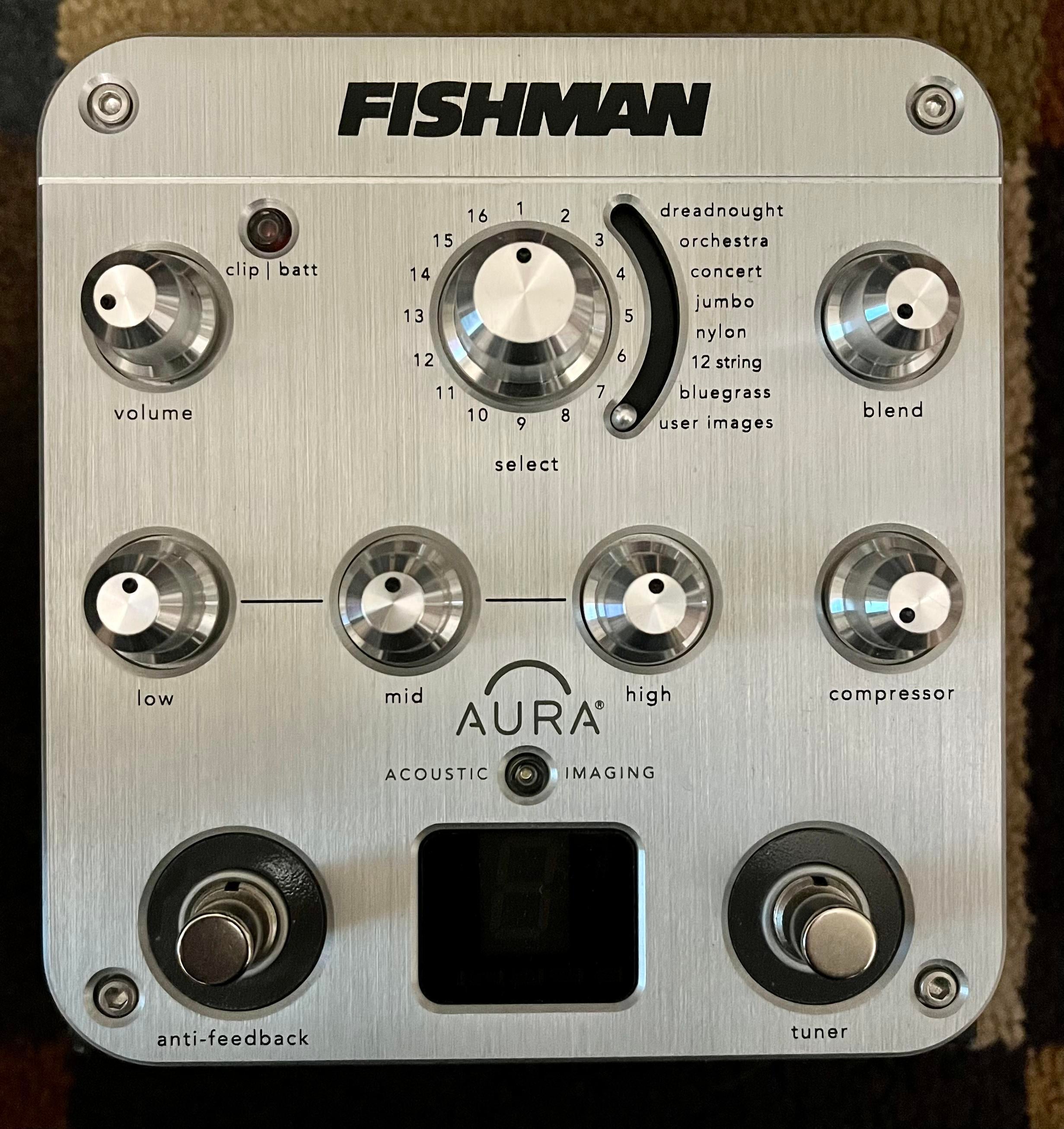 Used Fishman Aura Spectrum DI Imaging Pedal with D.I.