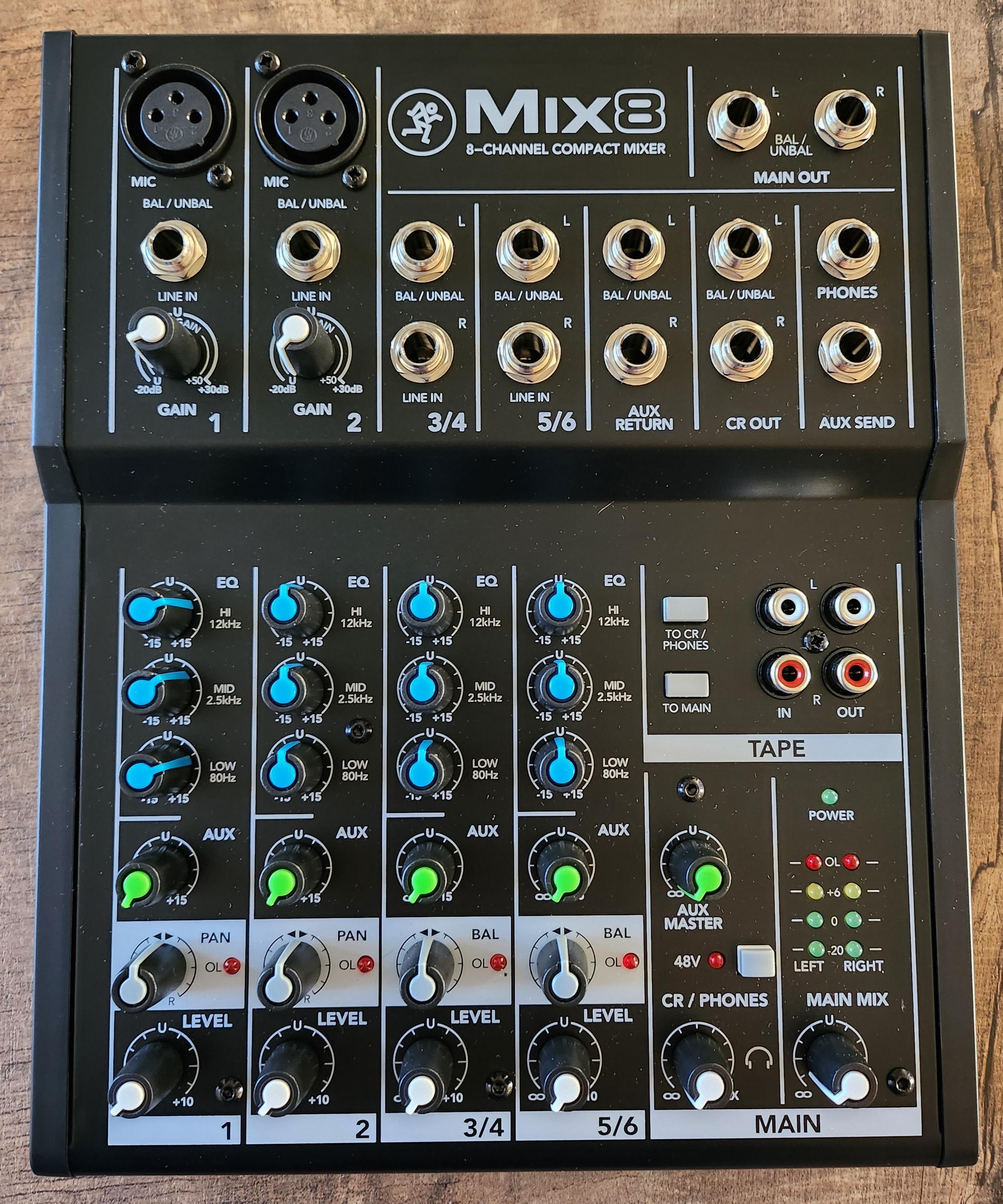 特売品コーナー MACKIE MIX8 8-CHANNEL COMPACT MIXER - 楽器/器材