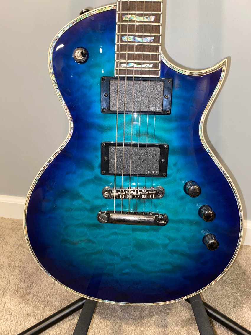 Used ESP LTD EC1000 QM Electric Guitar Sweetwater's Gear Exchange