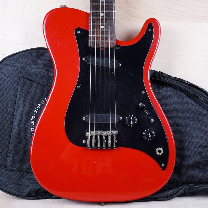 Bullet S-2 1981 Red USA "V" Neck Telecaster Style SS w/ Bag