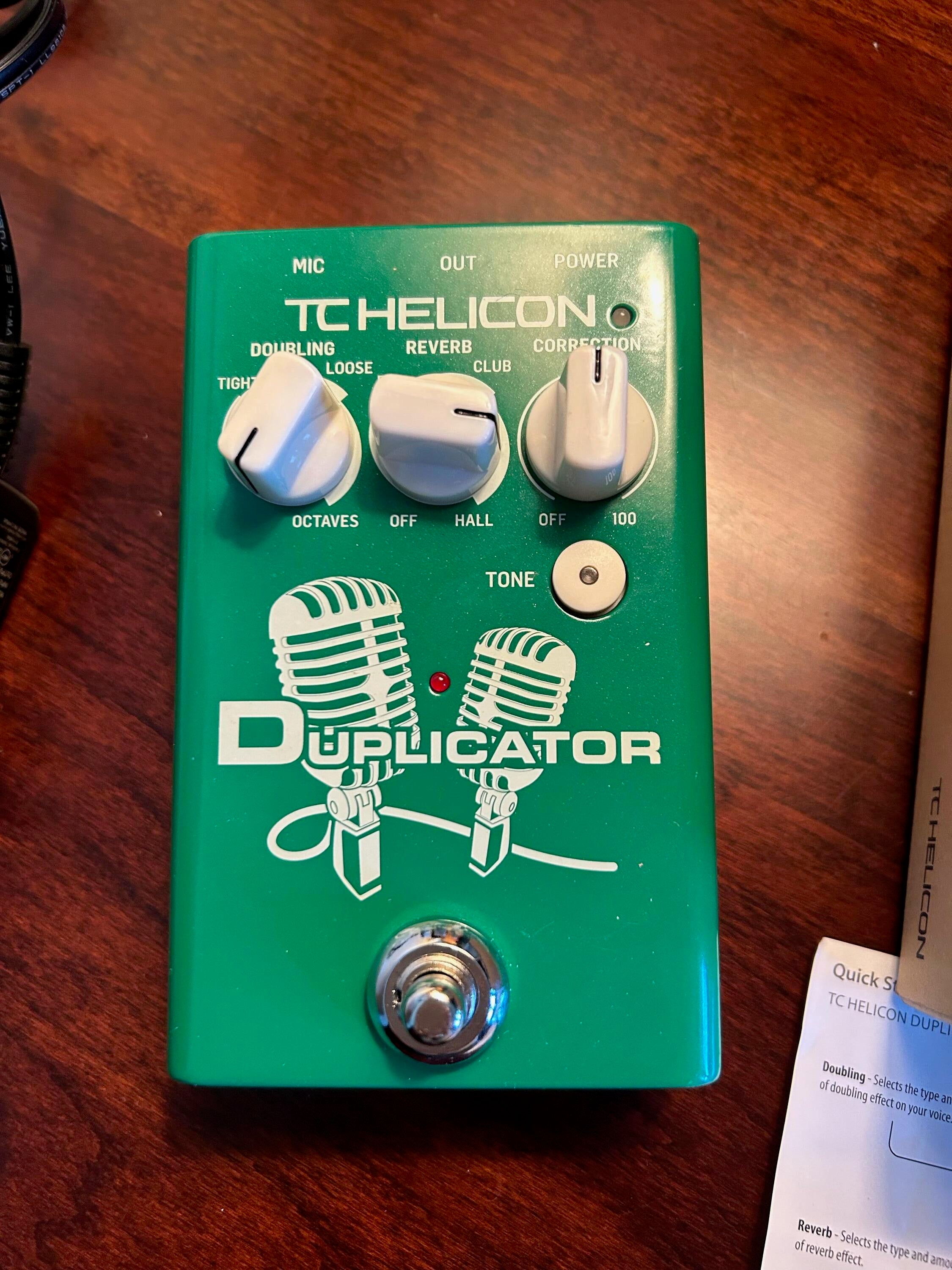 Used TC-Helicon Duplicator Vocal Effects Stompbox with power supply!
