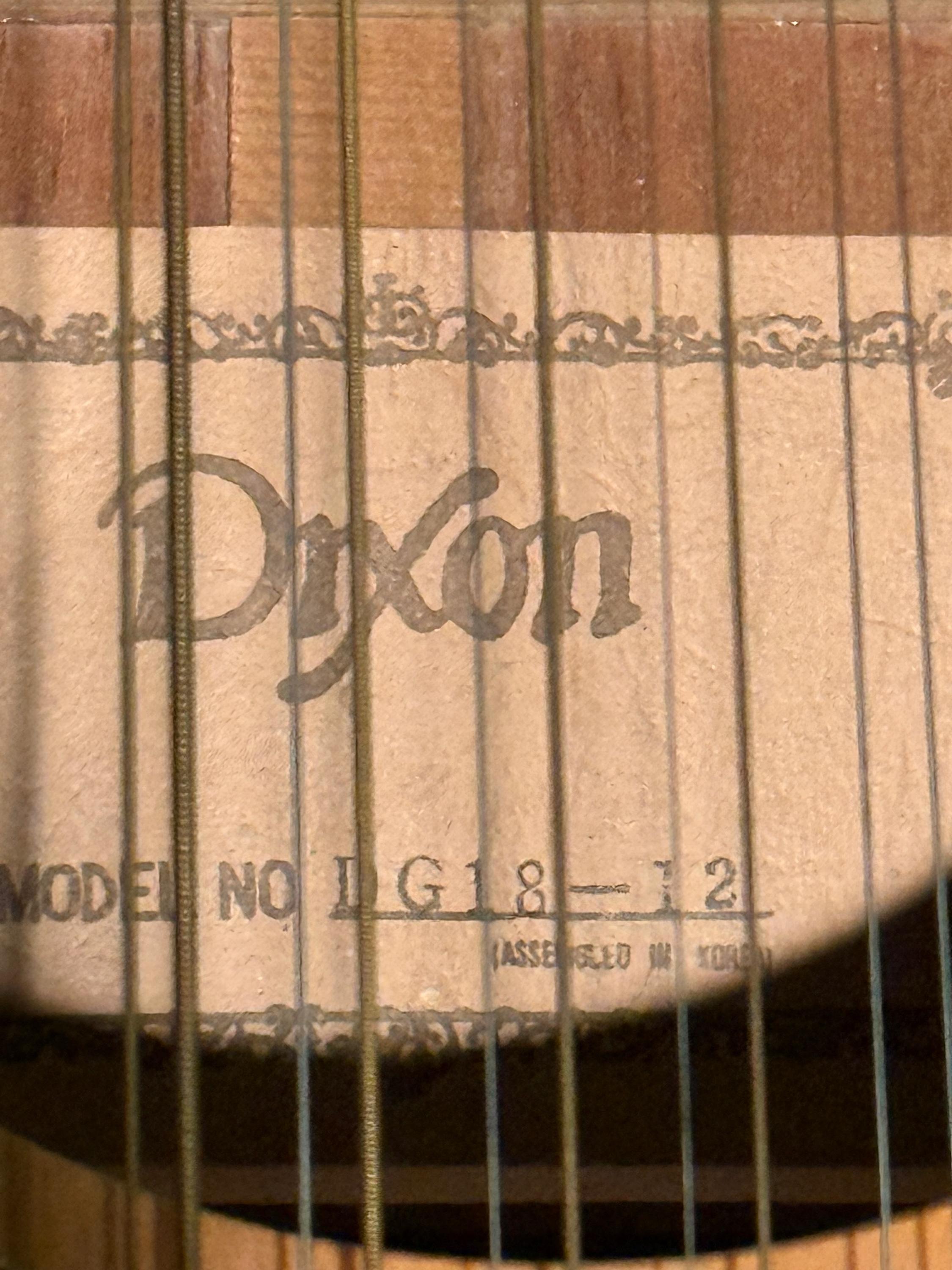 Used Dixon 12 String Acoustic Sweetwater s Gear Exchange