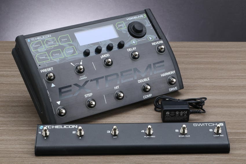 Used TCHelicon VoiceLive 3 Extreme Guitar and Vocal Effects Processor Pedal with Switch 6 Pedal