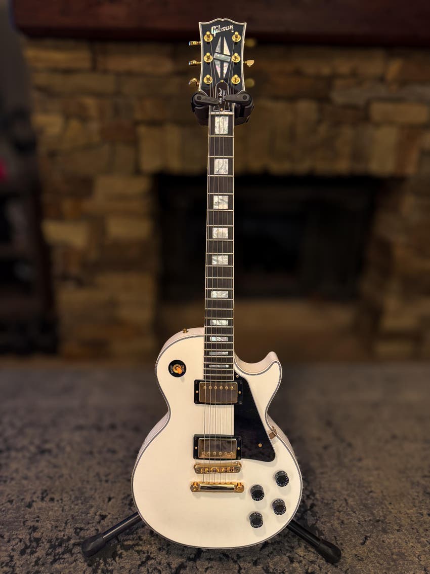 Les Paul Custom Electric Guitar - Alpine White