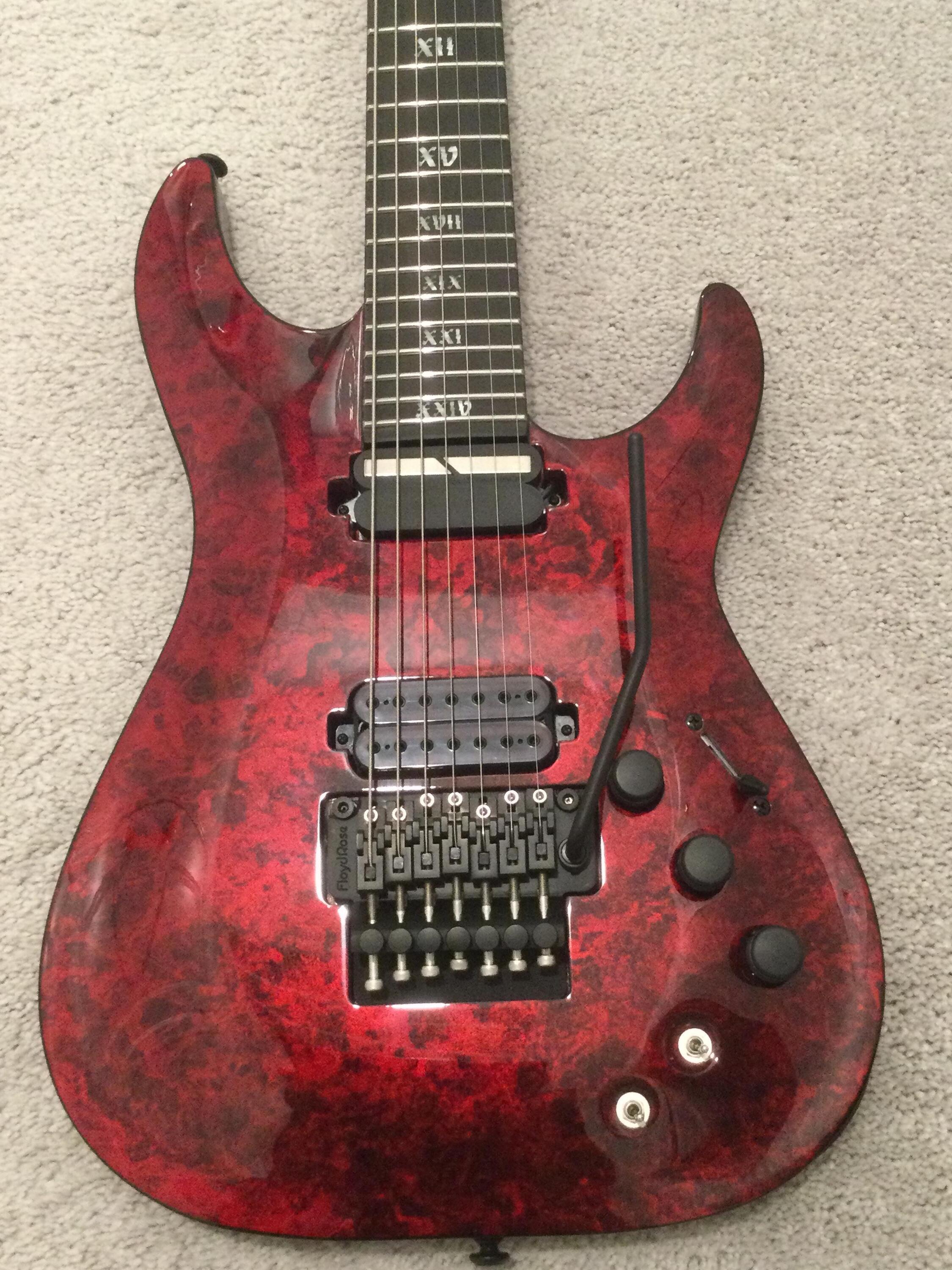 Used Schecter C-7 FR-S Apocalypse - Red Reign