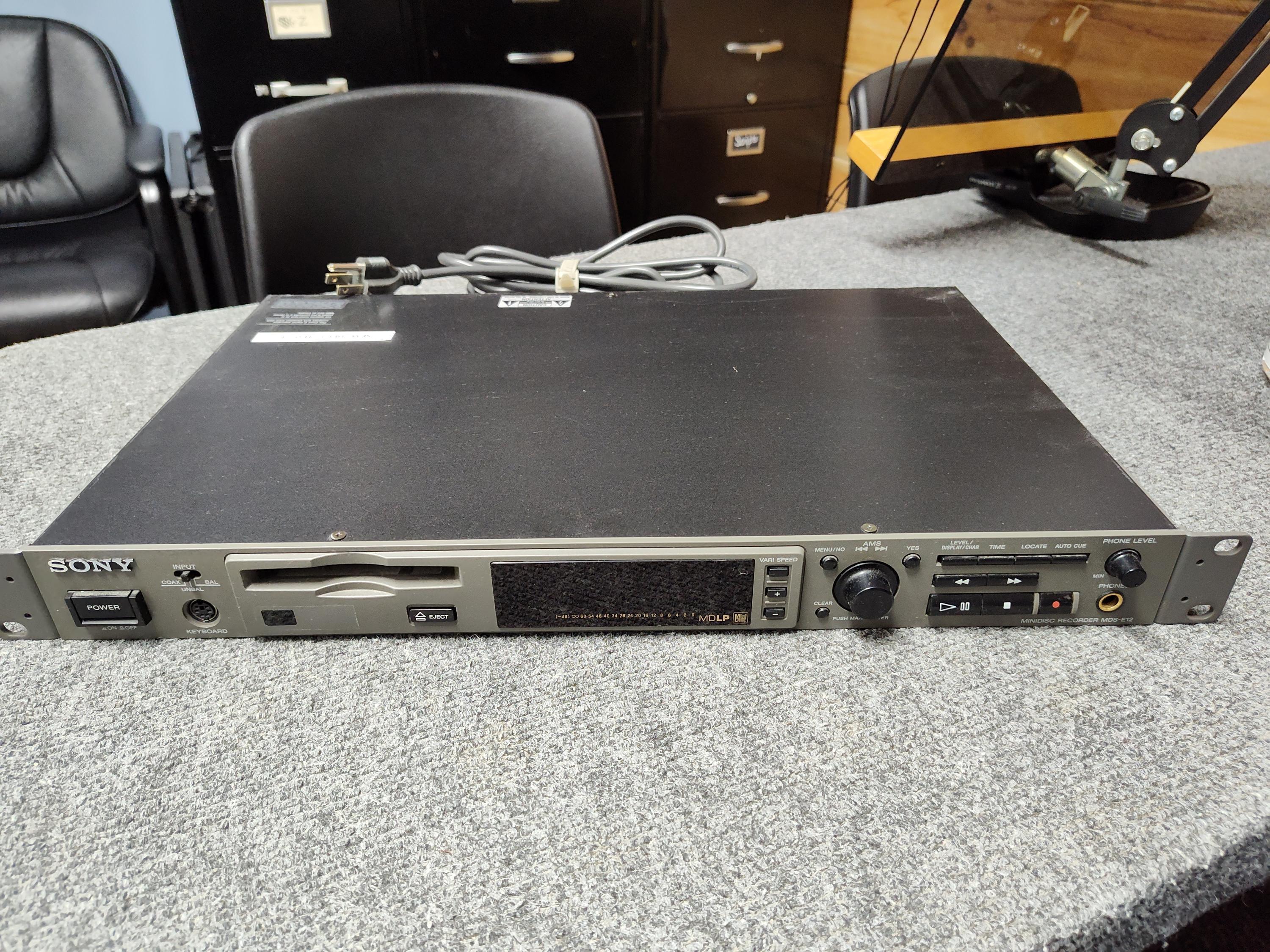 Used Sony Minidisc Recorder MDS-E12 - Sweetwater's Gear Exchange