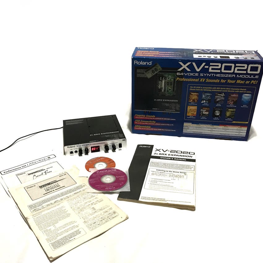 Used Roland XV2020 64Voice Expandable Digital Synthesizer Module + 2