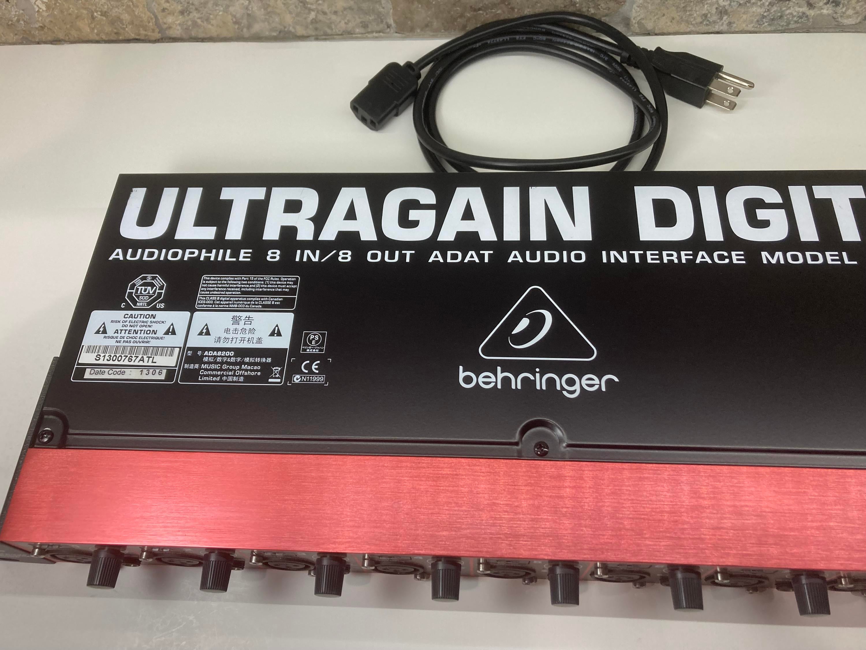 Used Behringer Ultragain Digital ADA8200 8-Channel Mic Preamp with AD/DA  Converter