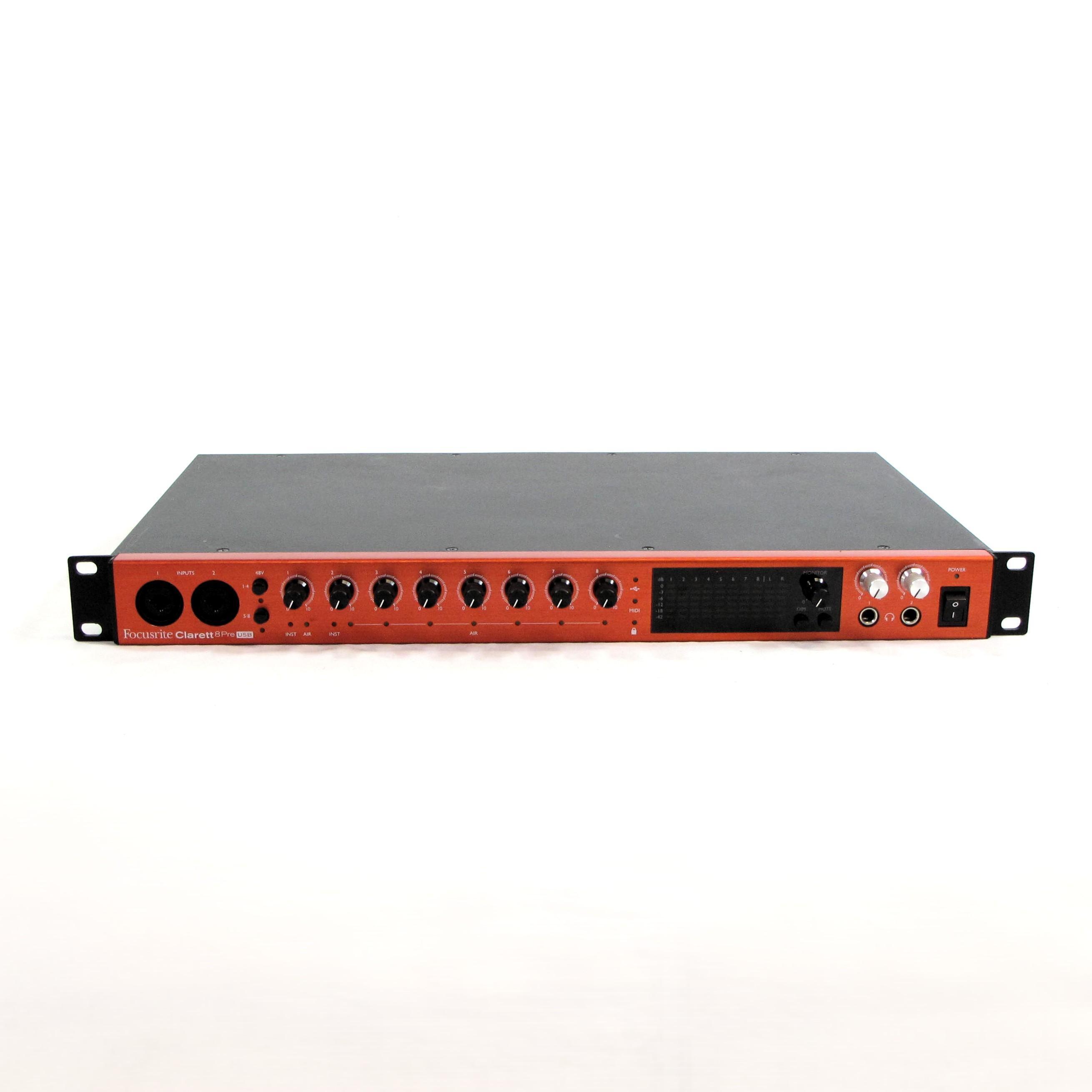 Focusrite Clarett 8Pre USBインターフェース★中古美品 Used Focusrite Clarett 8Pre USB-C - Sweetwater's Gear Exchange