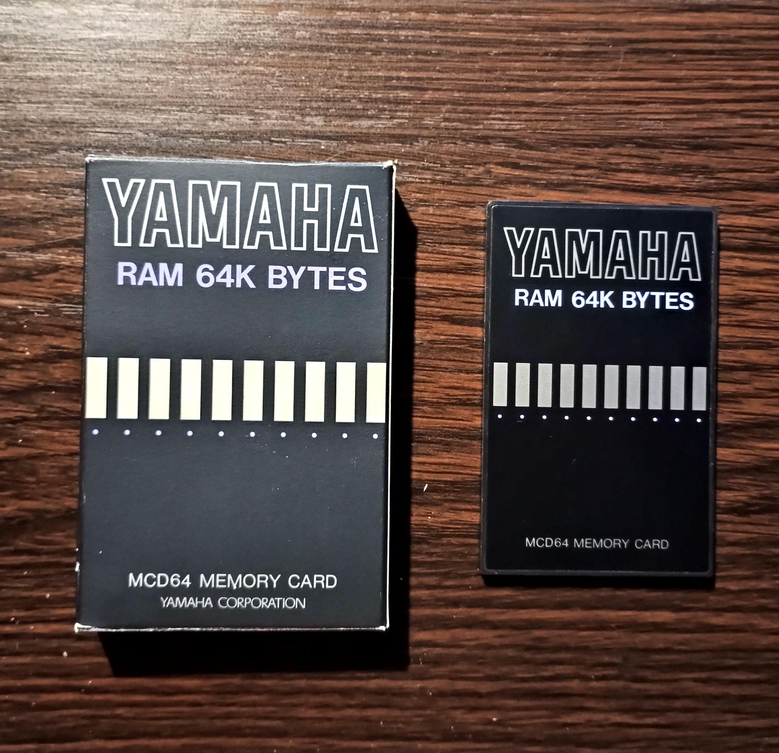 YAMAHA MCD64 MEMORY CARD