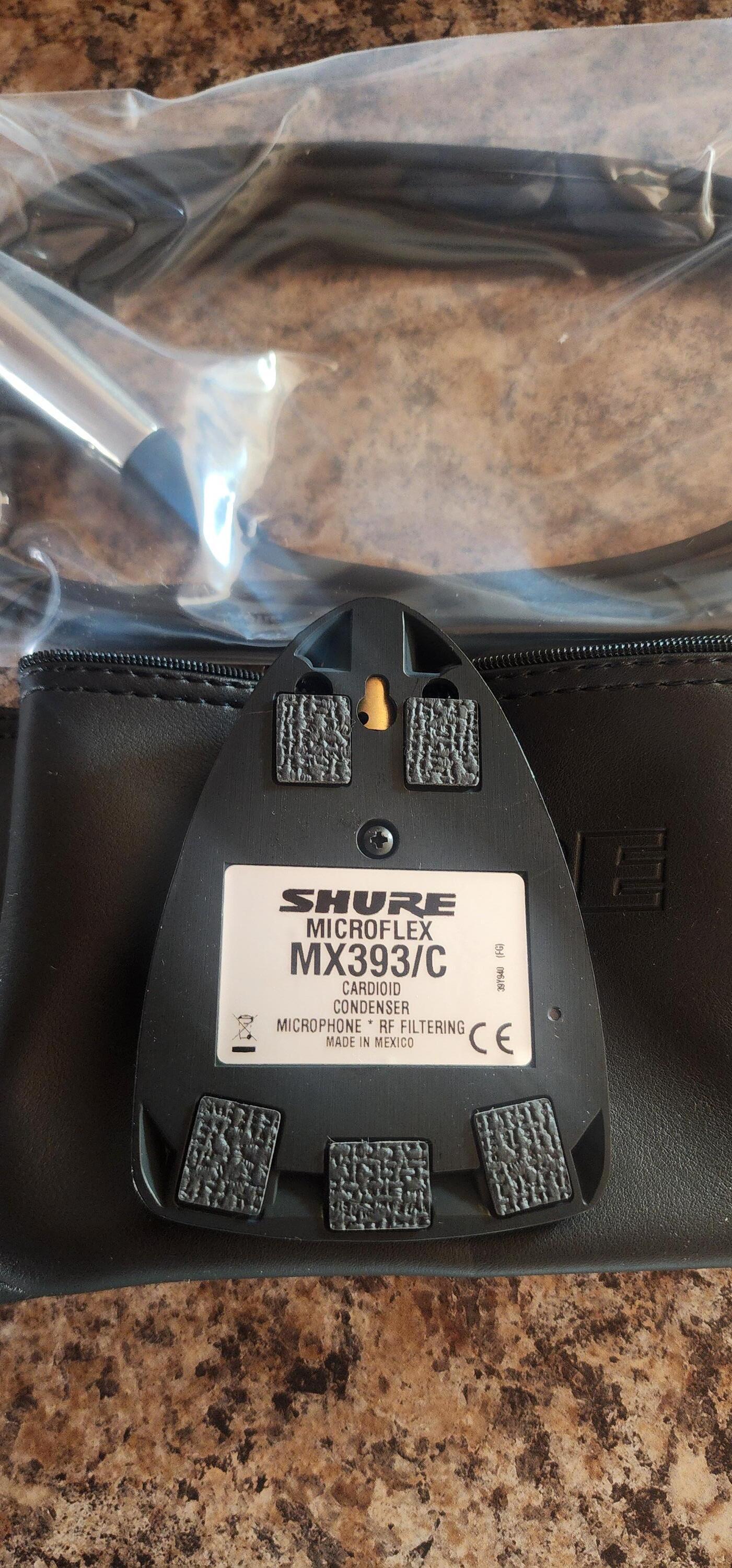 Used Shure New in box MX393/C Microflex Cardioid Boundary Microphone