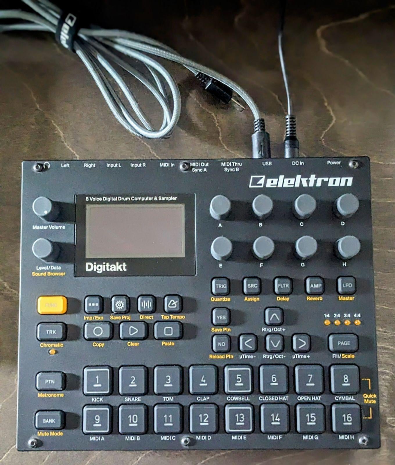 Used Elektron Digitakt 8-voice Drum Computer and Sampler