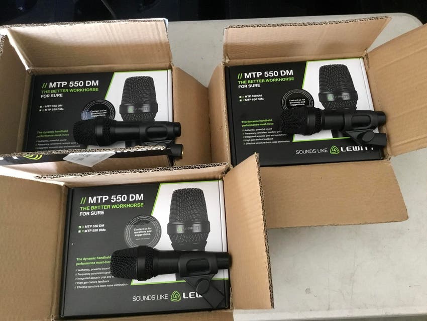 Used Lewitt 3Lewitt MTP 550 DM Dynamic Vocal Microphone Sweetwater