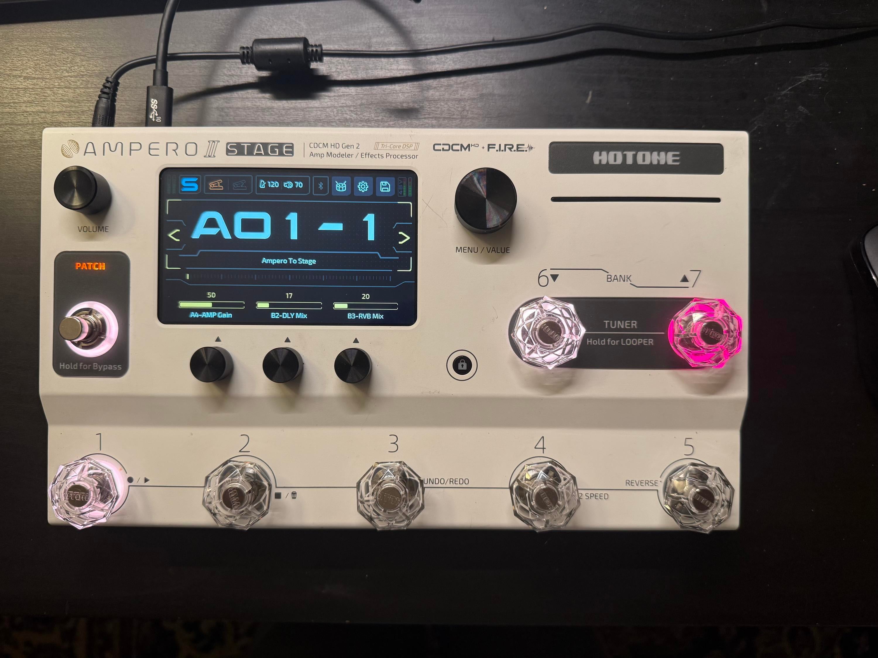 Used Hotone Ampero II Stage Amp - Sweetwater's Gear Exchange