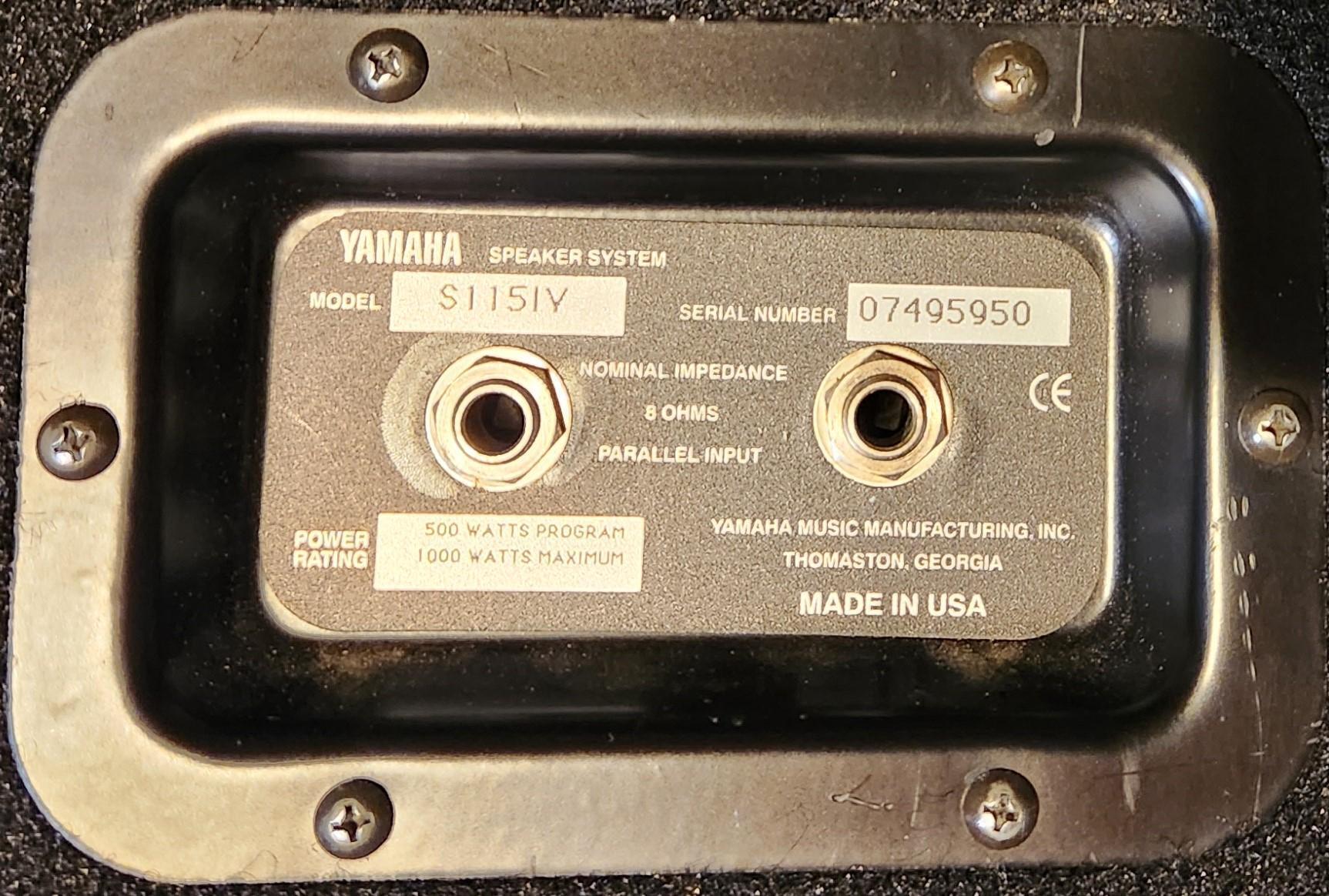 Used Yamaha S115 IV / pair