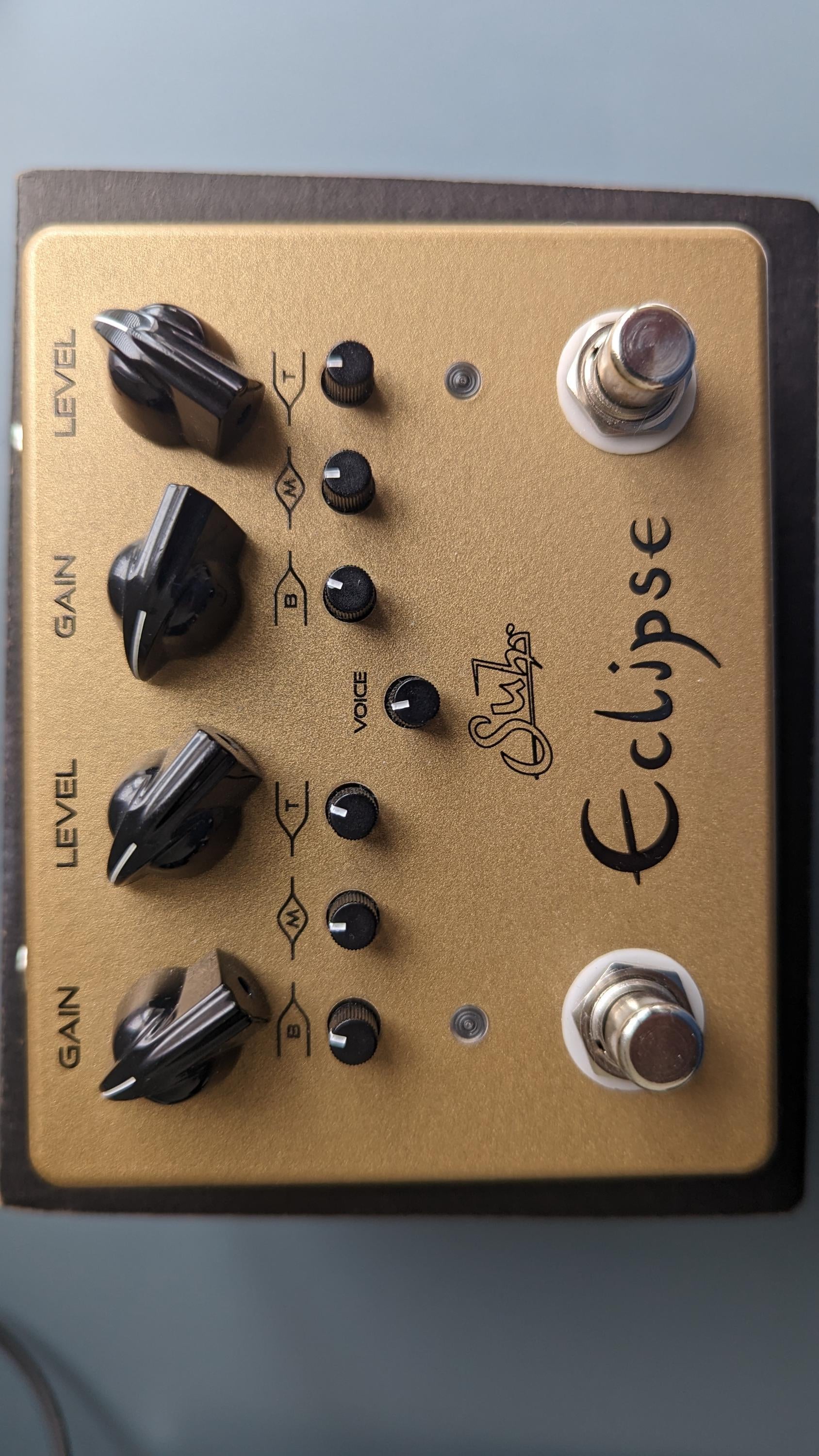 Used Suhr Eclipse Overdrive/Distortion Limited Edition Gold