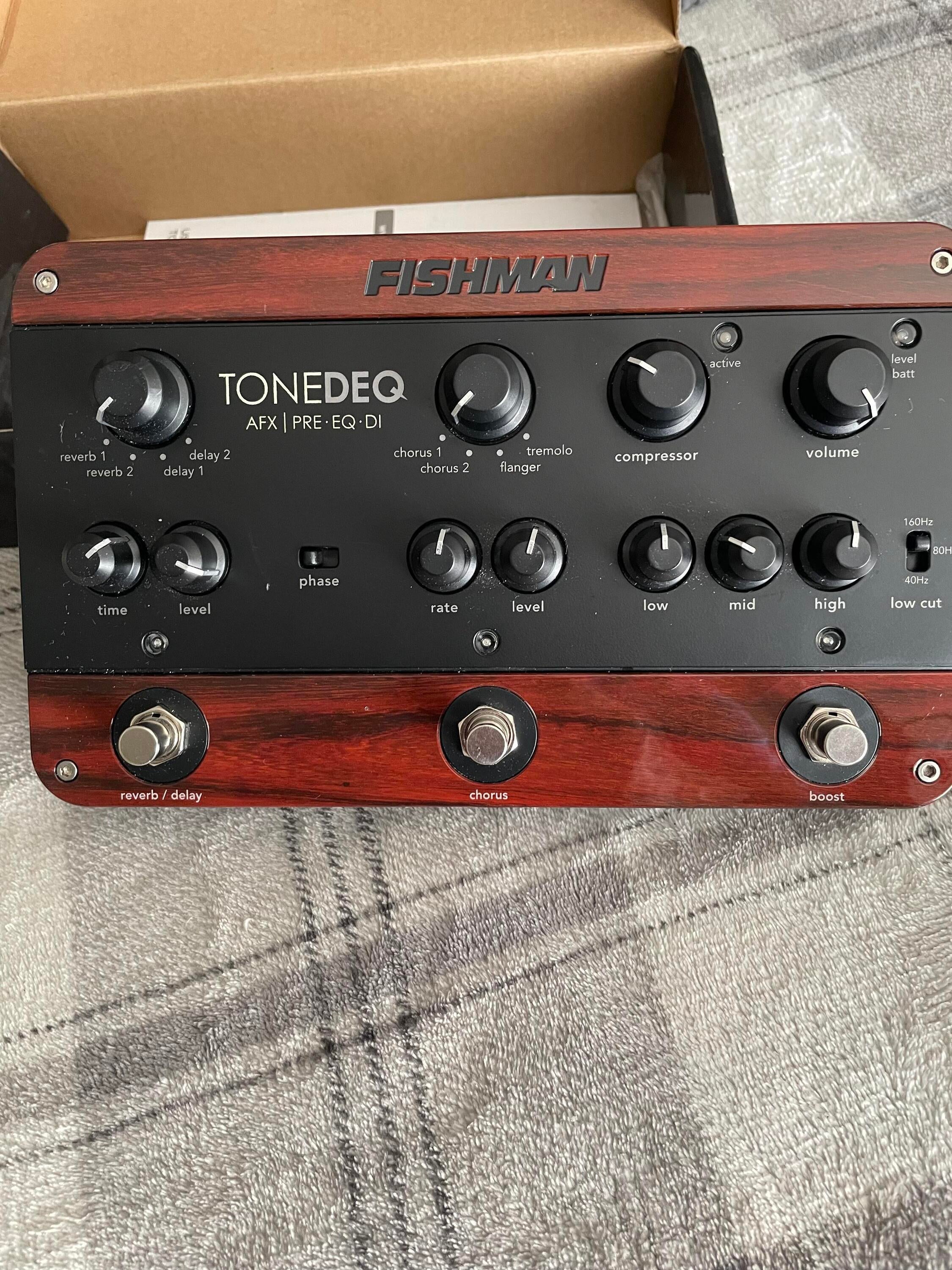 Used Fishman ToneDEQ Acoustic Instrument Preamp with Effects