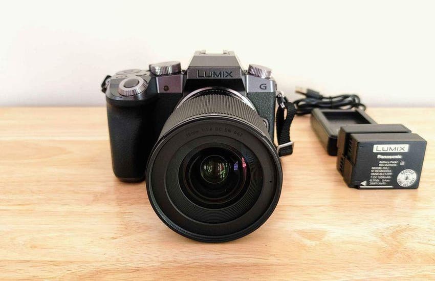 Used Panasonic Lumix G7 + Sigma 16mm 1.4 + 3 Batteries + 64gb Card Combo | Sweetwater's Gear Exchange
