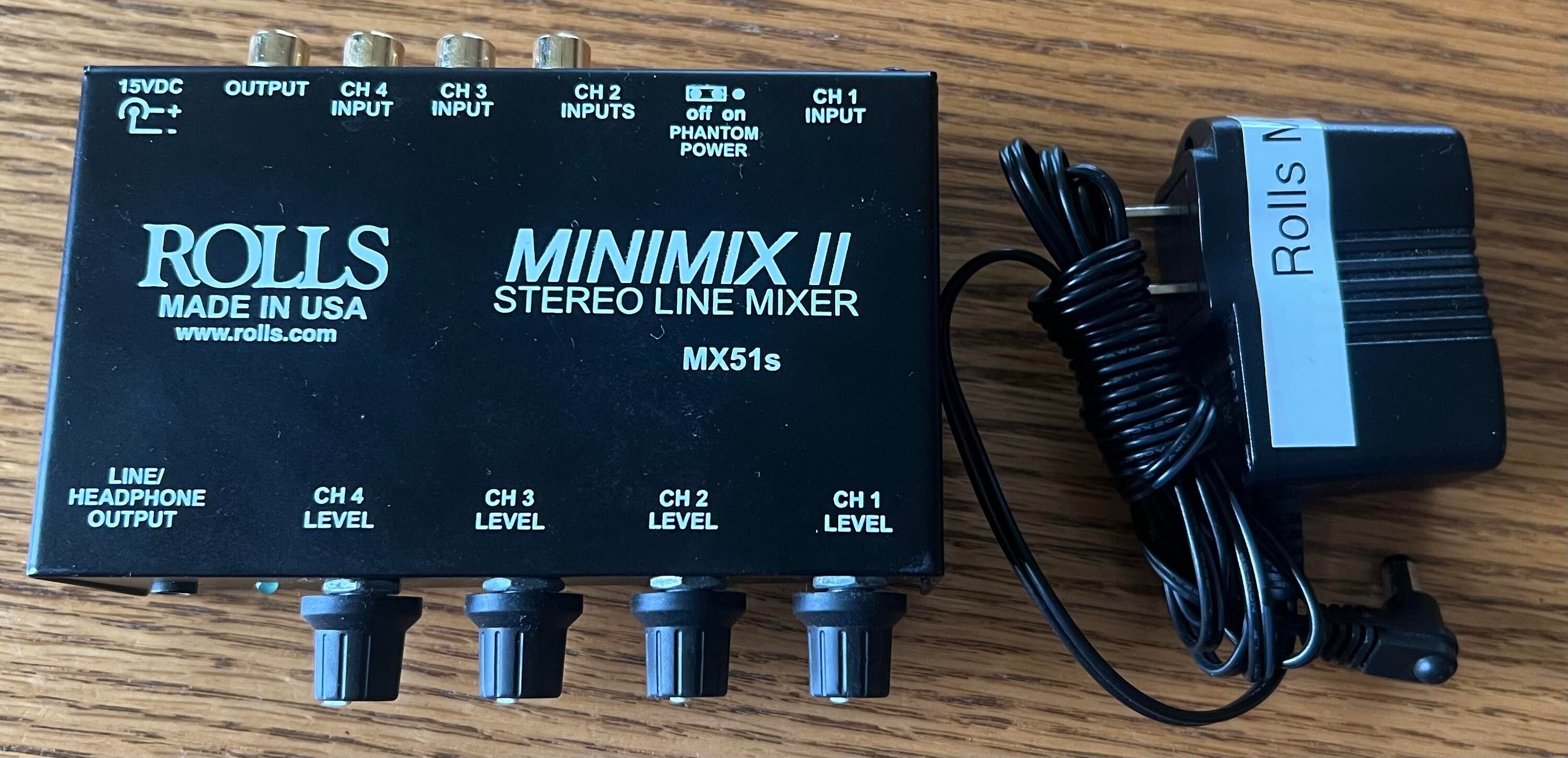 Fibertique Cloth Rolls MX51s Mini-Mix II 4-Channel RCA Mixer and Accessory Bundle w/ 4X 2 RCA Male Cable Xpix Pro XLR Cable 