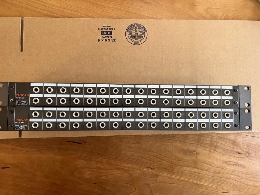 Used Tascam PB32P Patchbays (Pair) Sweetwater's Gear Exchange