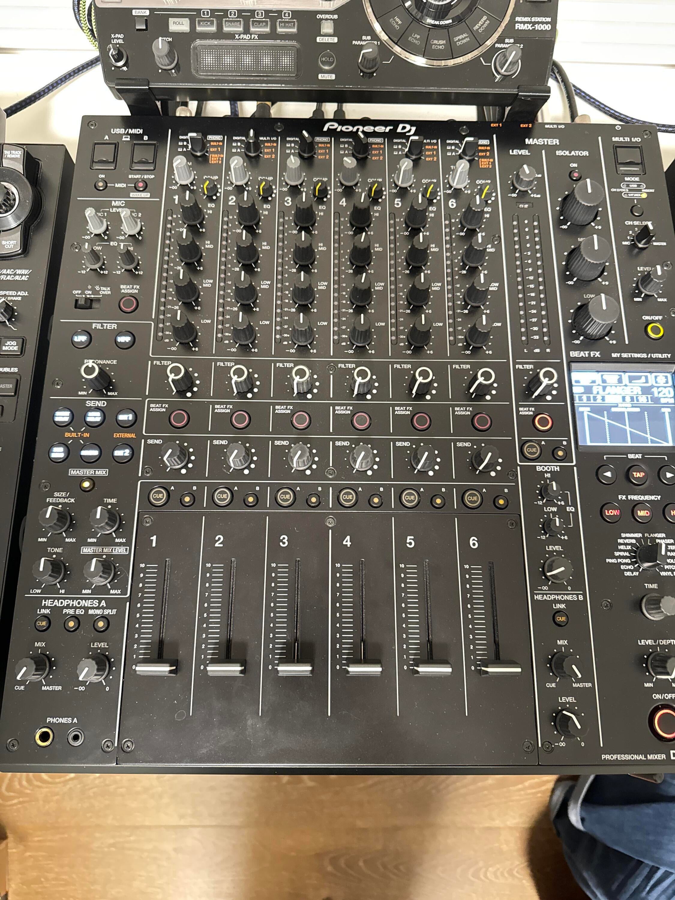 Used Pioneer DJ DJM-V10 Long Fader 6-channel DJ Mixer