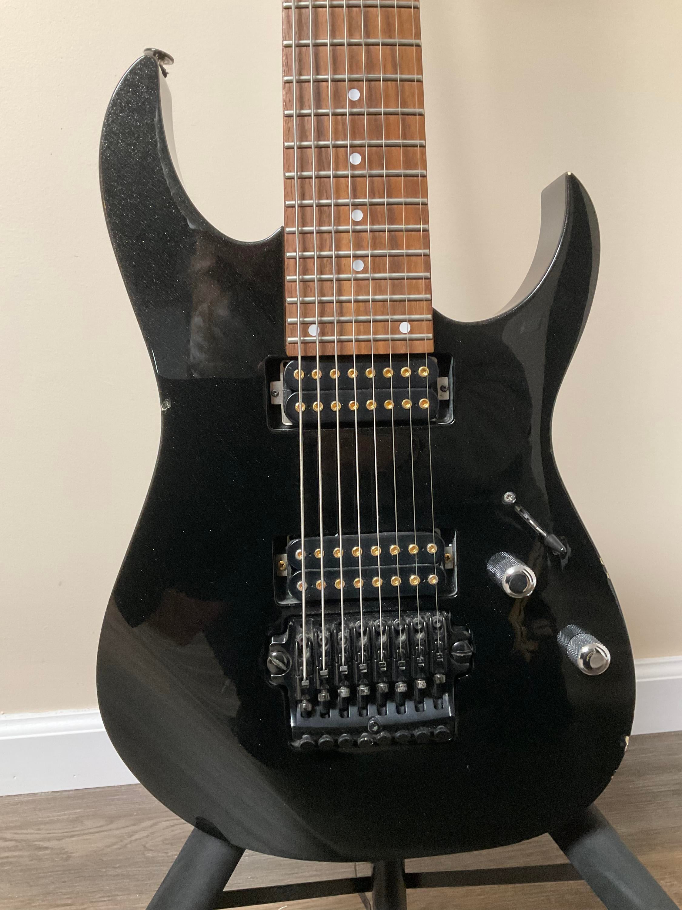 IBANEZ RG8 リアピックアップジャンク Ibanez RG8 8-string guitar - w/upgraded Dimarzio Ionizer