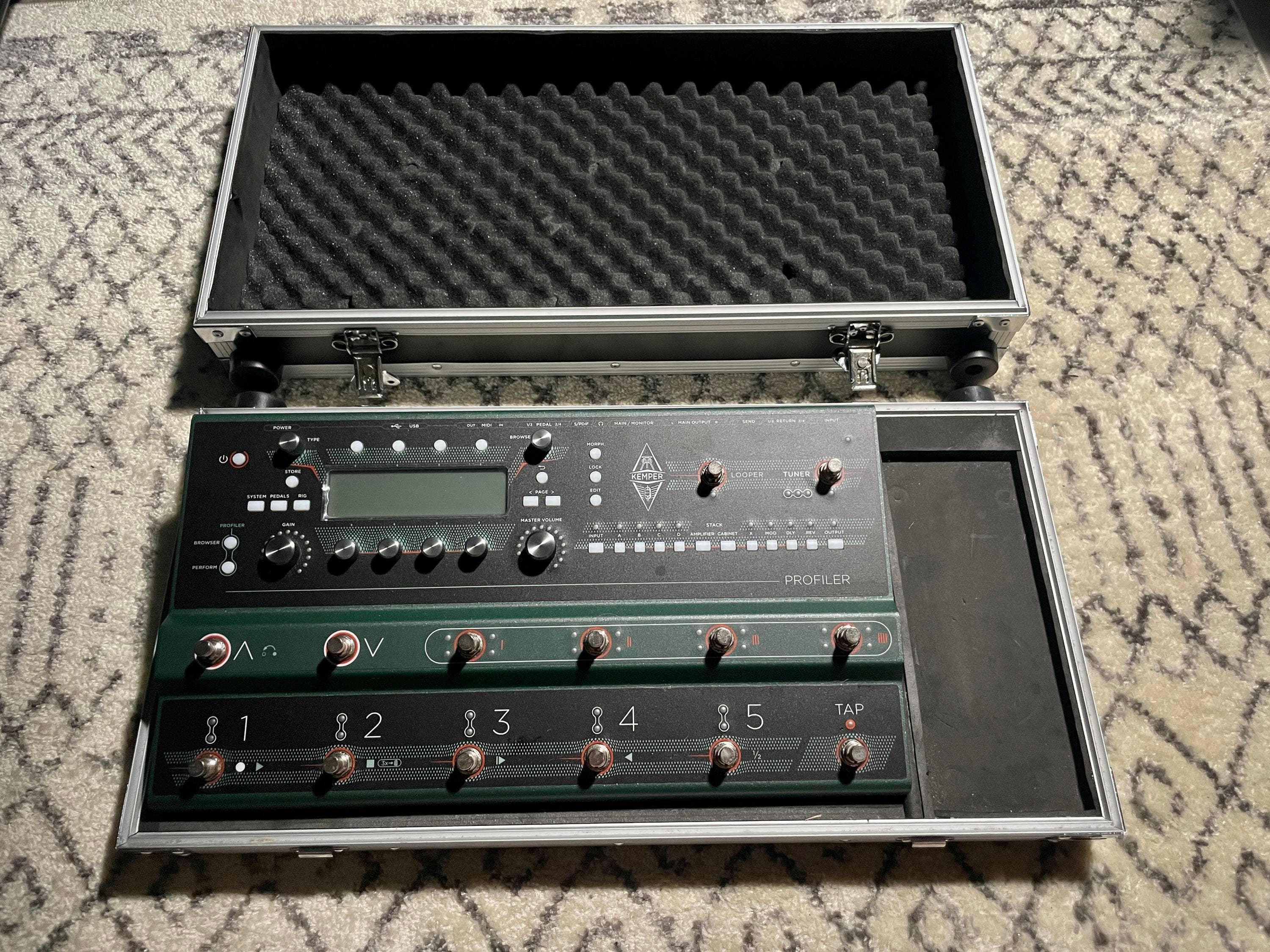 Used Kemper Profiler Stage Floorboard Amp Profiler Sweetwater Gear