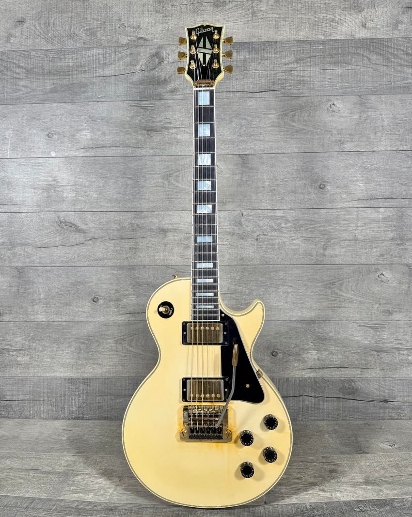 Les Paul Custom with Factory Kahler Tremolo 1985 - Alpine White