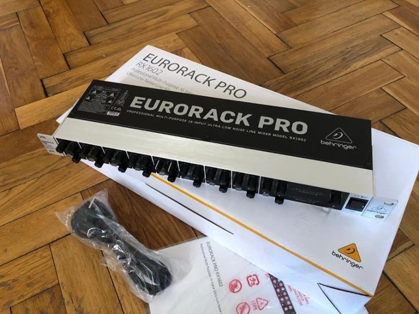 Used Behringer RX1602 V2 Rackmount Line Mixer Sweetwater Gear Exchange