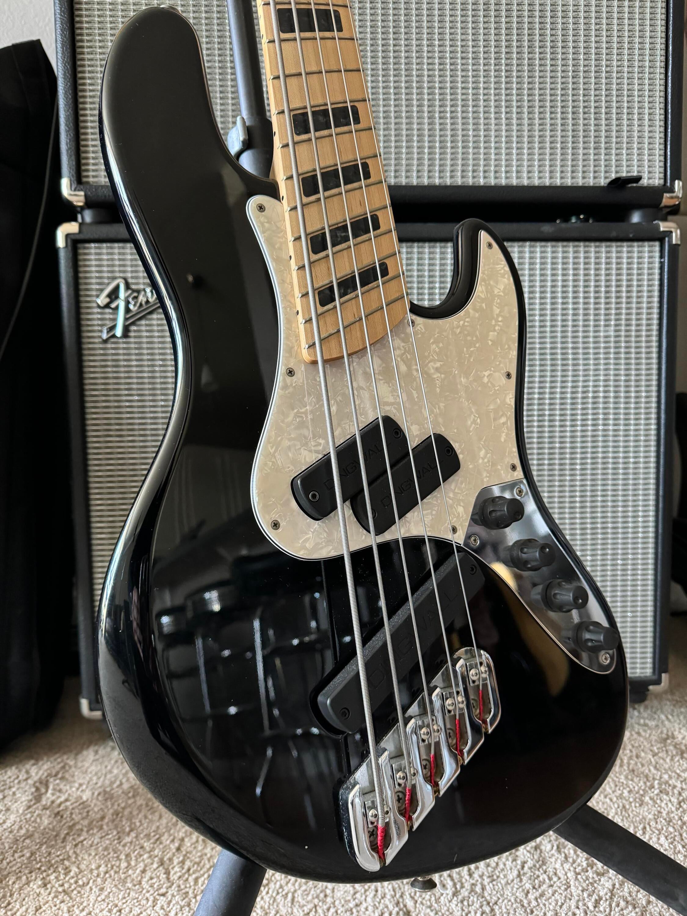 Used Dingwall Super J 5-string bass - PJ pickups