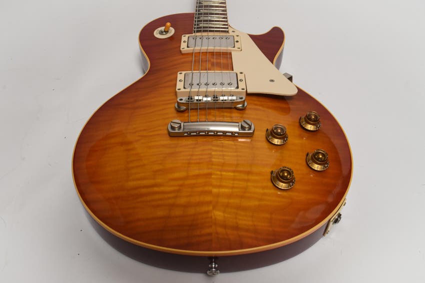 2003 Gibson Custom Historic R9 1959 Les Paul Reissue, Brazilian Rosewood Fretboard, Washed Cherry Sunburst, Gibson Verified