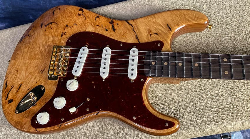 Custom Shop Artisan Maple Burl Strat 2024 - W/ Wall Display Case